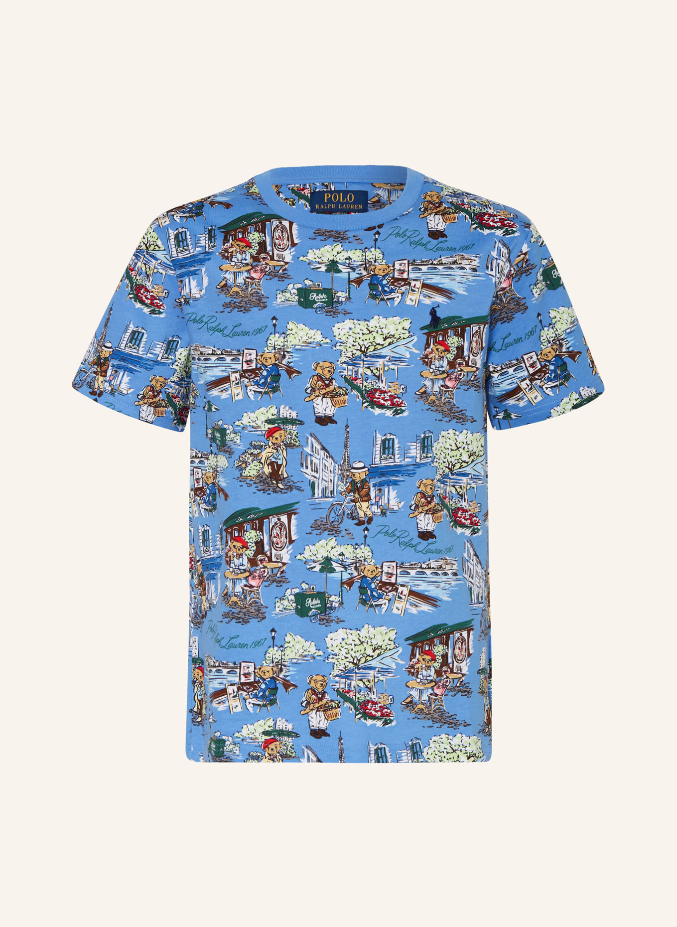 POLO RALPH LAUREN T-Shirt, Farbe: BLAU/ GRÜN/ BEIGE (Bild 1)