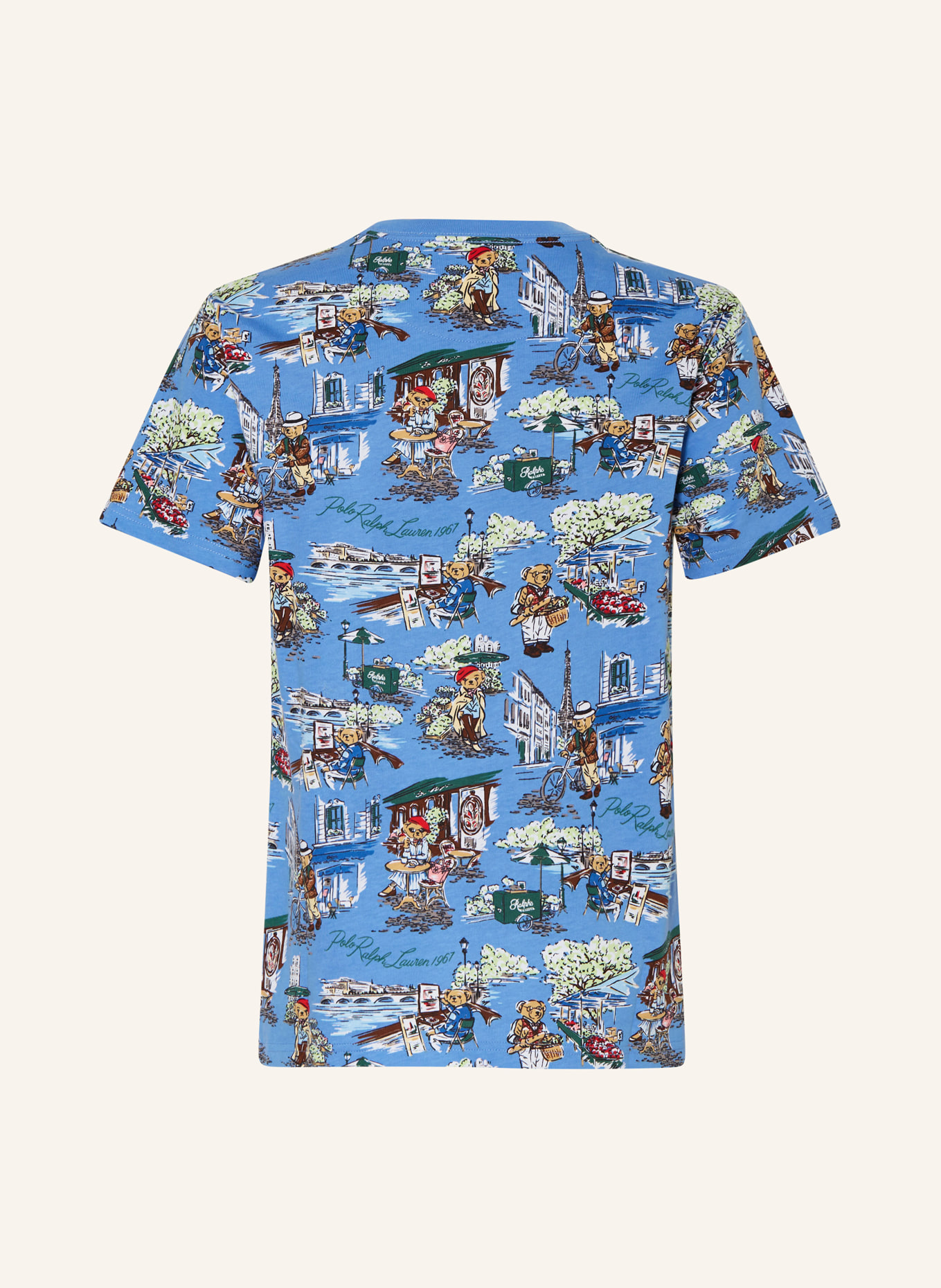 POLO RALPH LAUREN T-Shirt, Farbe: BLAU/ GRÜN/ BEIGE (Bild 2)