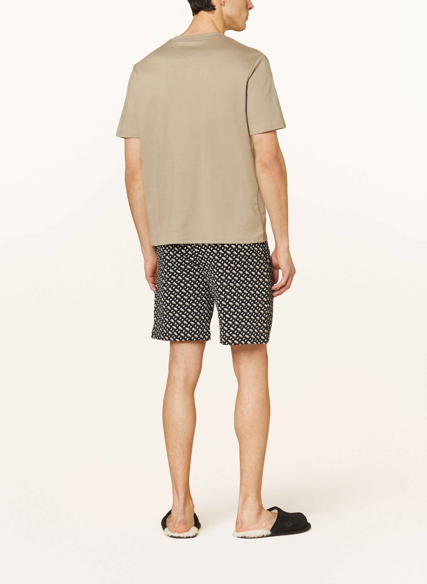 BOSS Shorty-Schlafanzug RELAX, Farbe: BEIGE/ SCHWARZ (Bild 3)