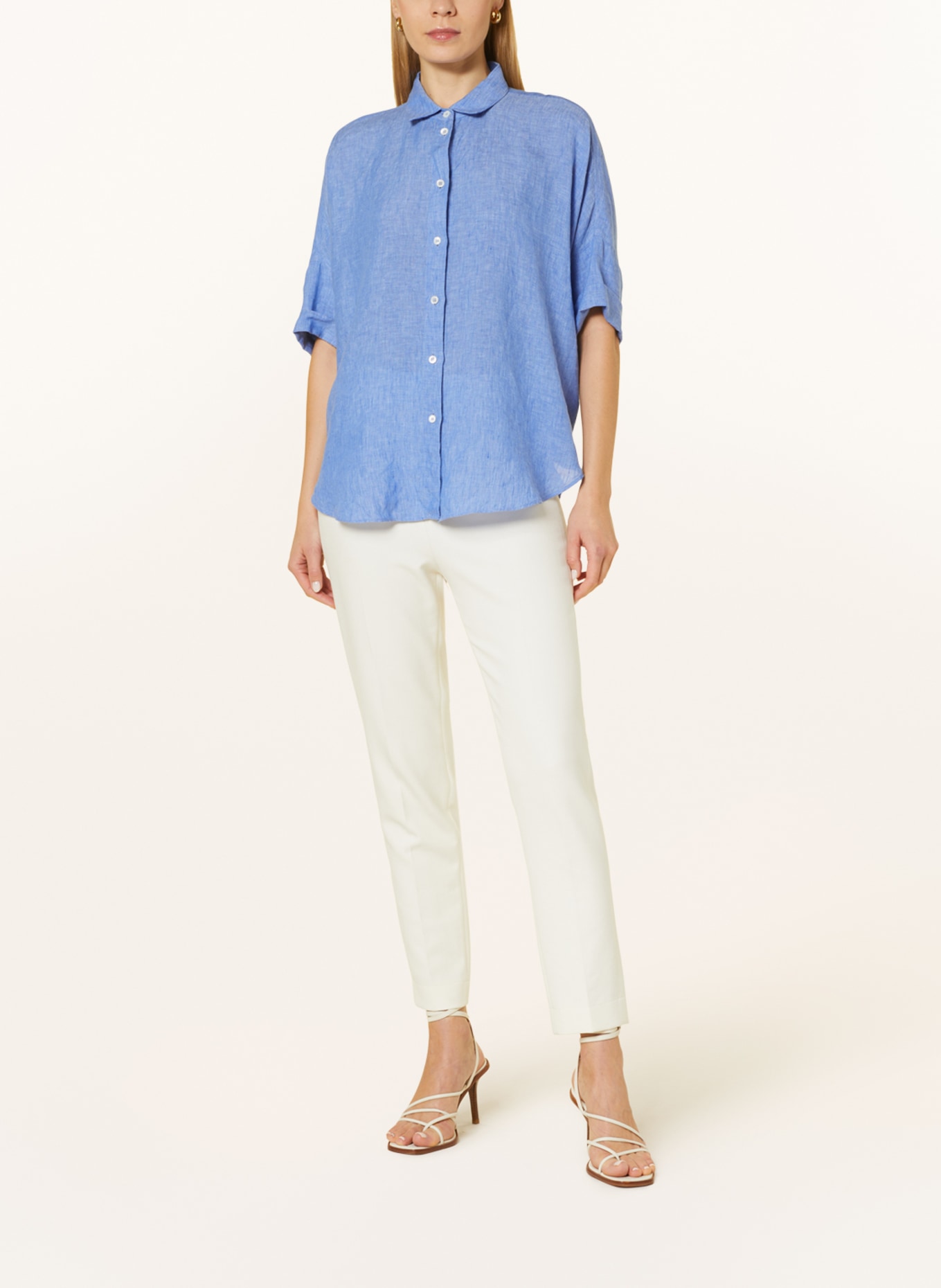 ROBERT FRIEDMAN Shirt blouse BIANCAL made of linen, Color: LIGHT BLUE (Image 2)