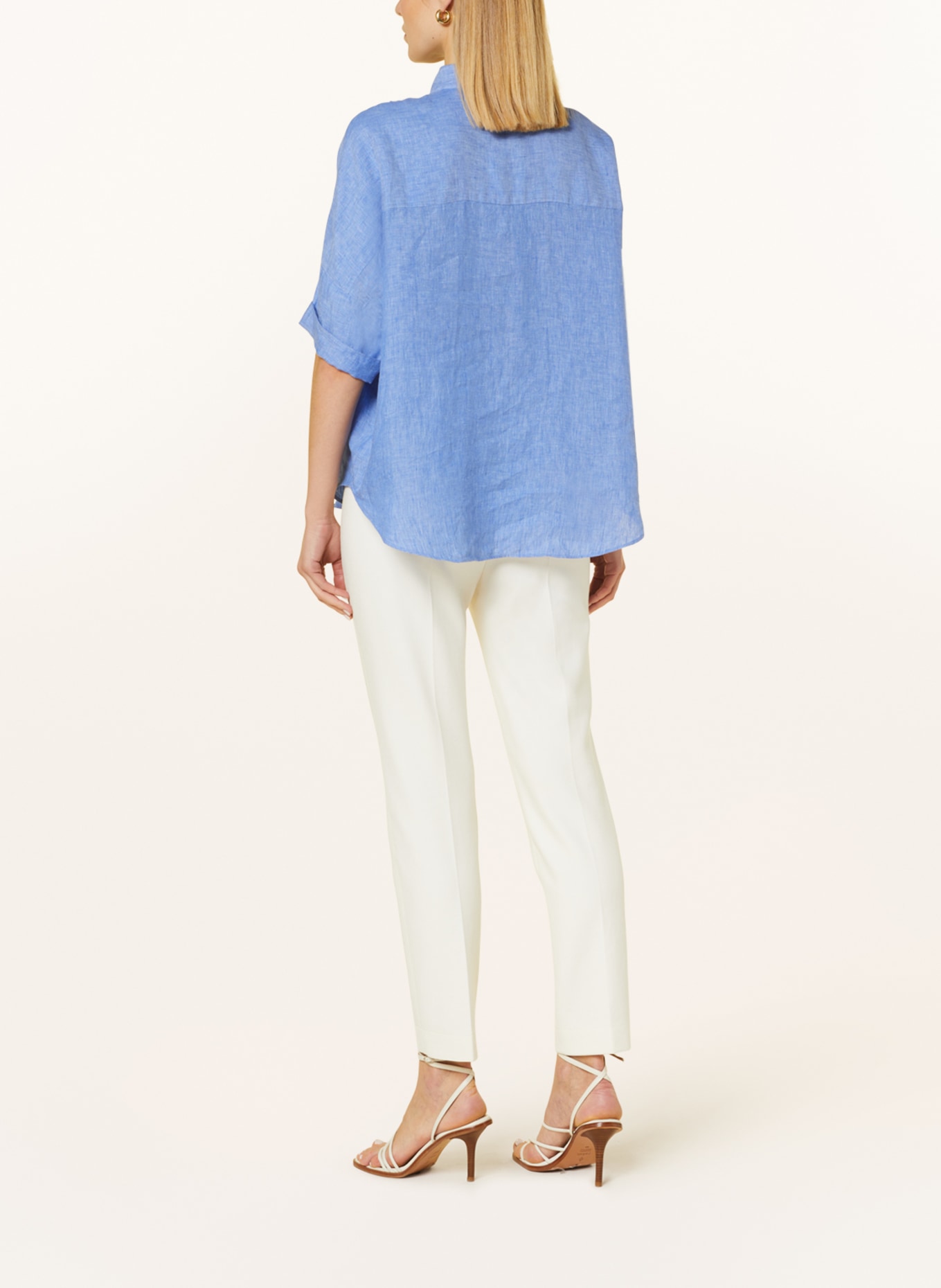 ROBERT FRIEDMAN Shirt blouse BIANCAL made of linen, Color: LIGHT BLUE (Image 3)