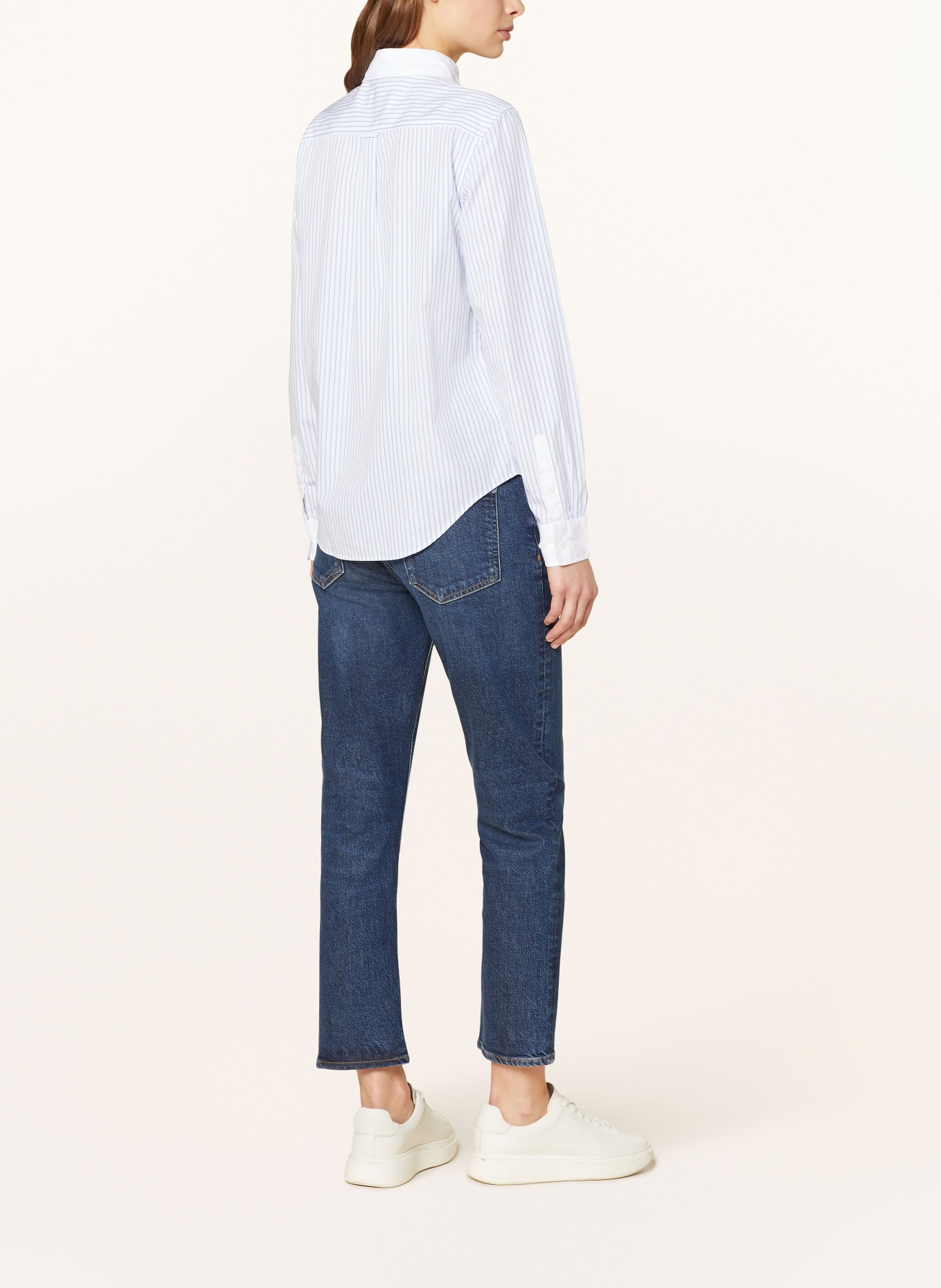 GANT Shirt blouse, Color: WHITE/ LIGHT BLUE (Image 3)