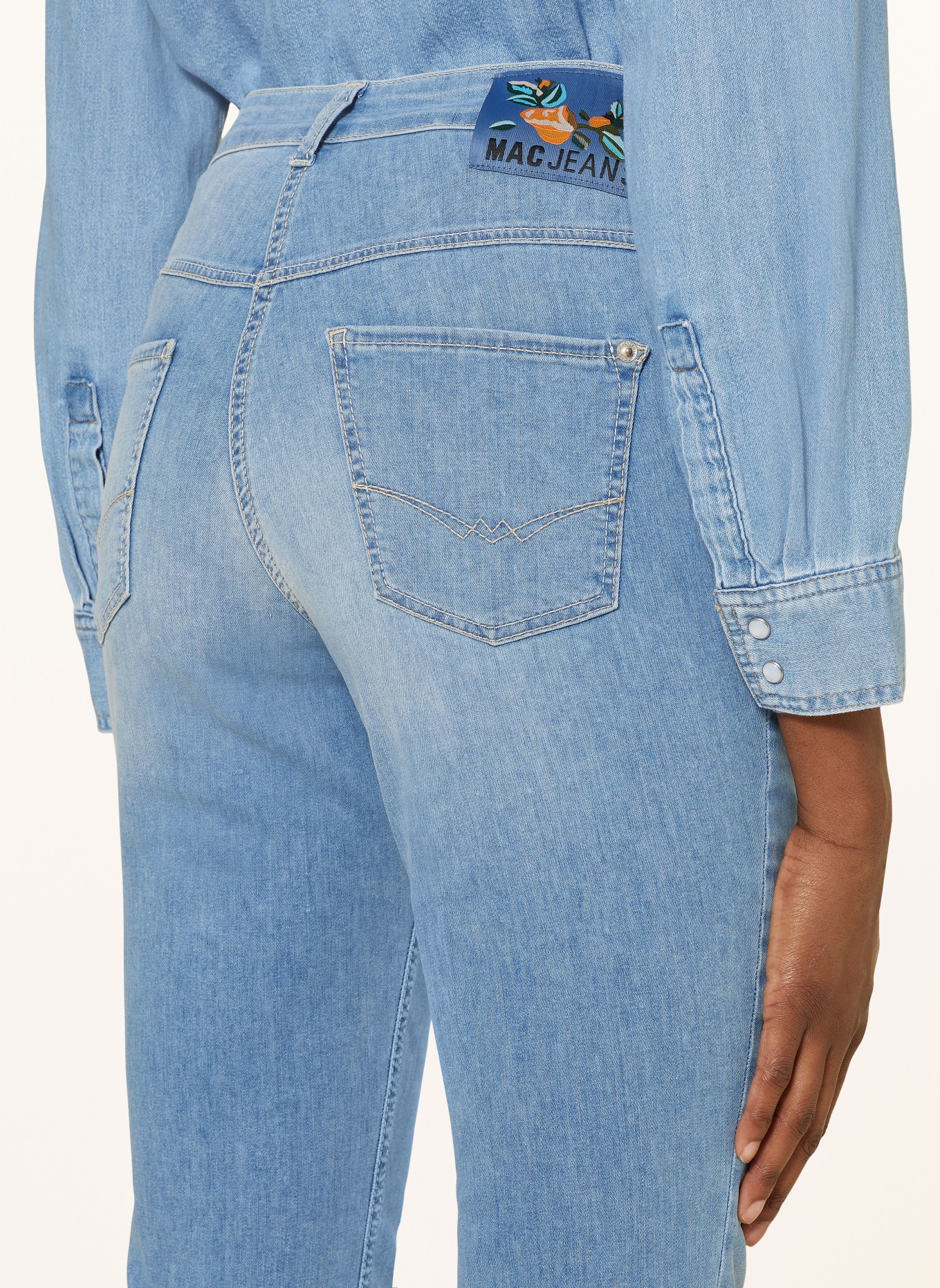 MAC 3/4-Jeans DREAM SUN, Farbe: D289 simple blue washed (Bild 5)