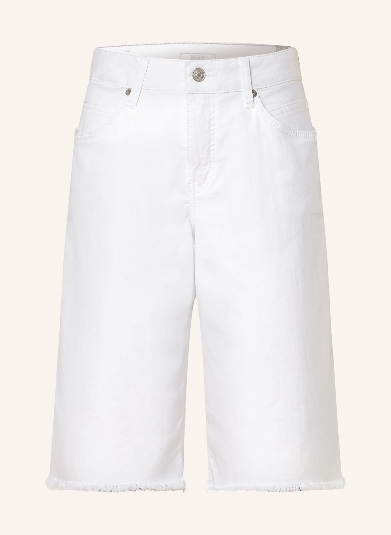 MAC Jeansshorts RICH, Farbe: D010 WHITE DENIM (Bild 1)