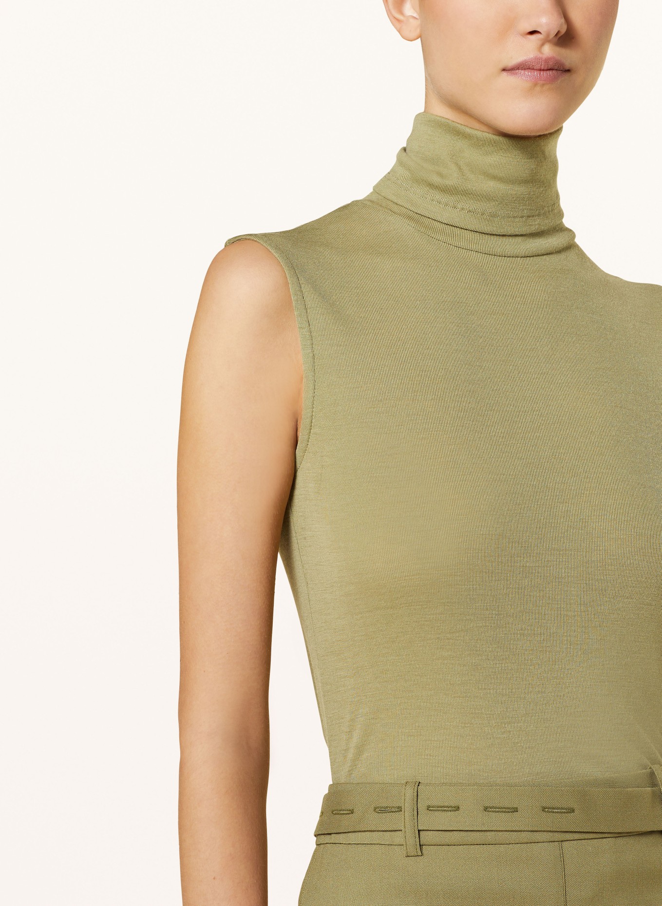 RÓHE Knit top in merino wool, Color: GREEN (Image 4)