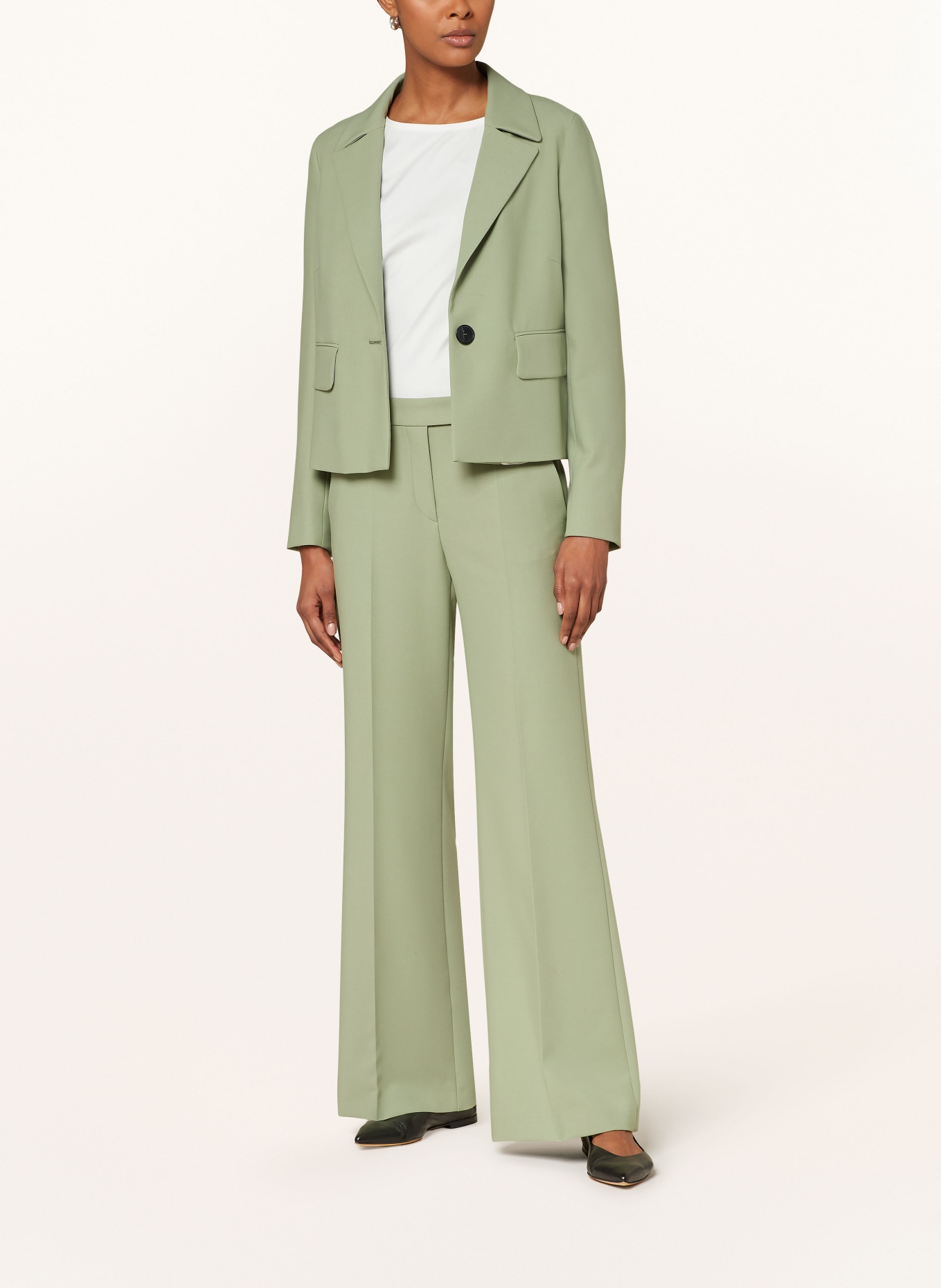 windsor. Wide leg trousers, Color: LIGHT GREEN (Image 2)