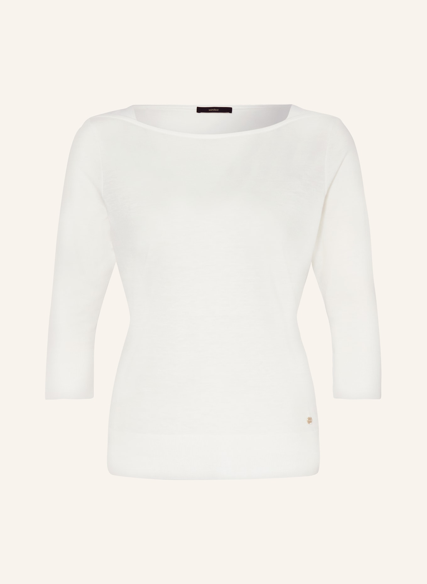 windsor. Shirt with 3/4 sleeves, Color: WHITE (Image 1)
