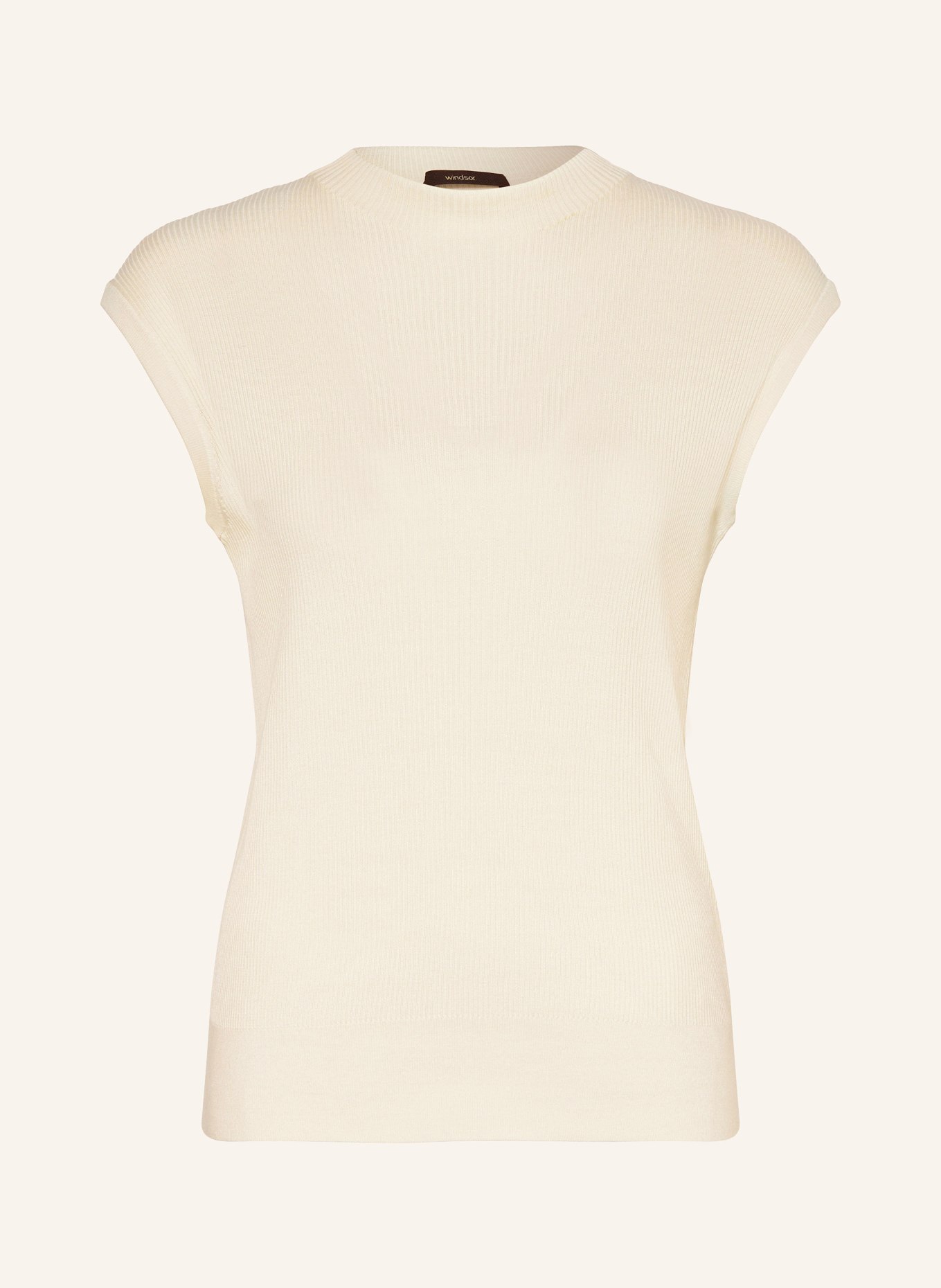 windsor. Knit top made of silk, Color: CREAM (Image 1)