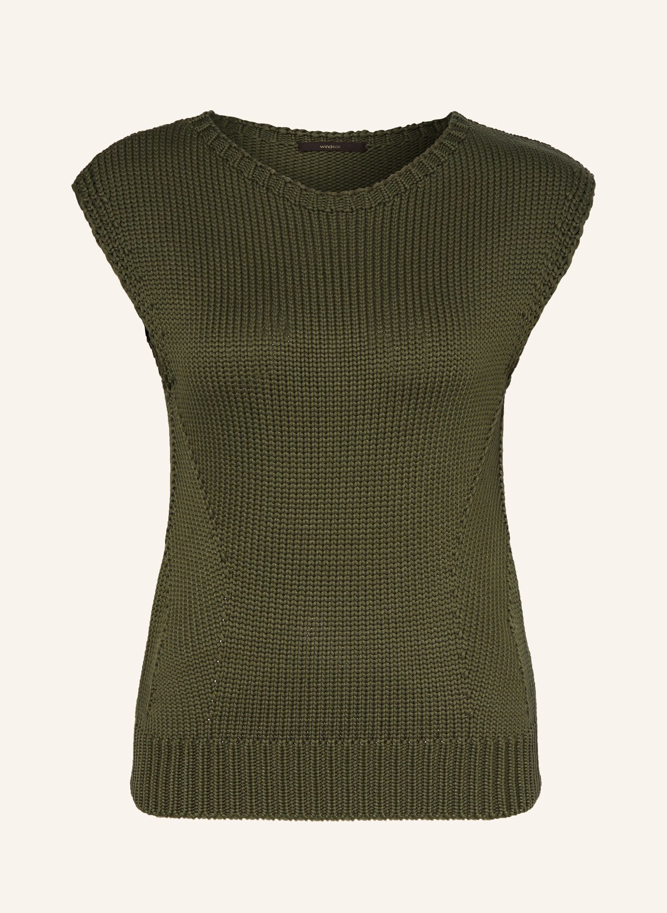 windsor. Sweater vest, Color: DARK GREEN (Image 1)