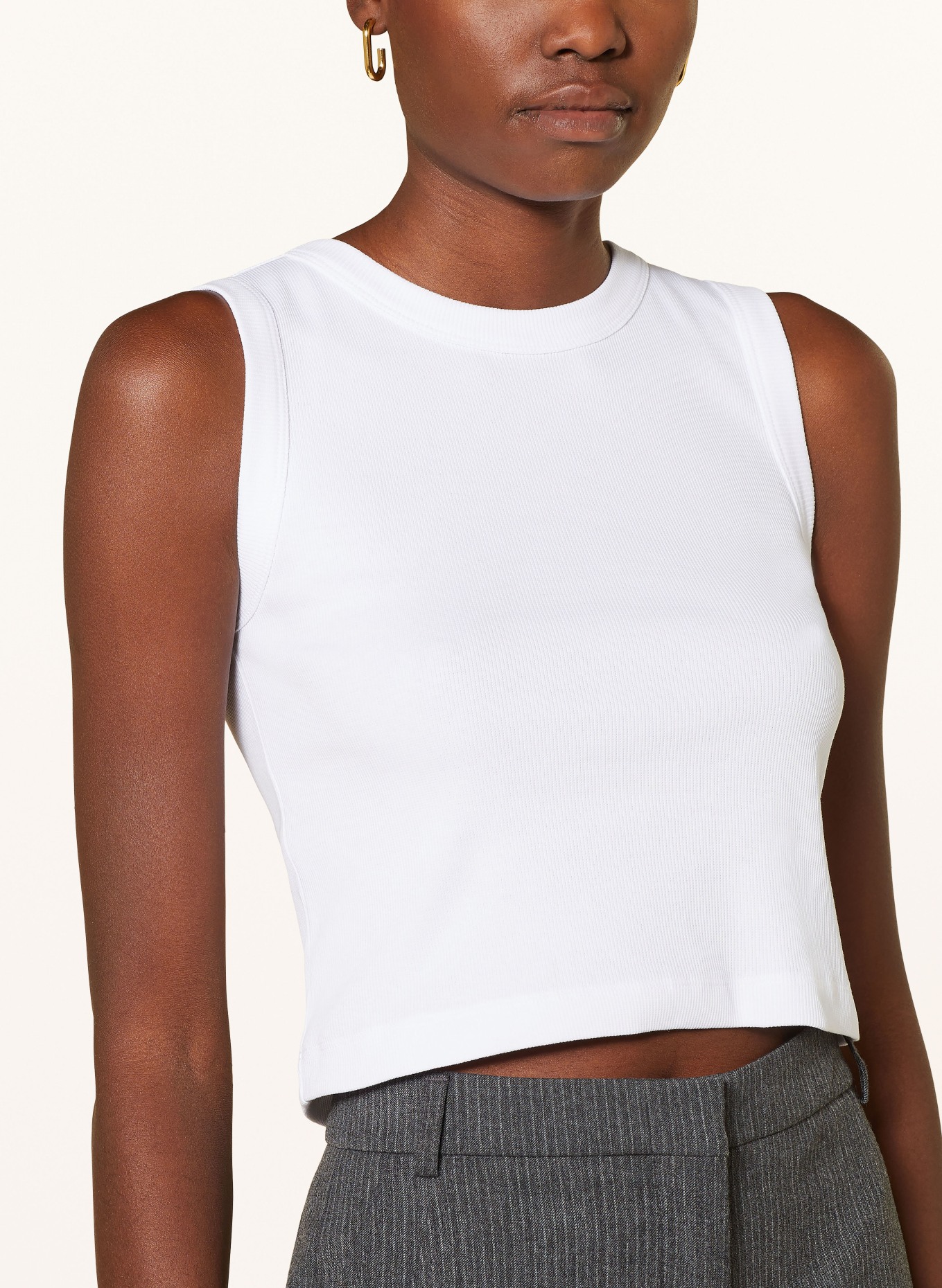 MRS & HUGS Cropped top, Color: WHITE (Image 4)