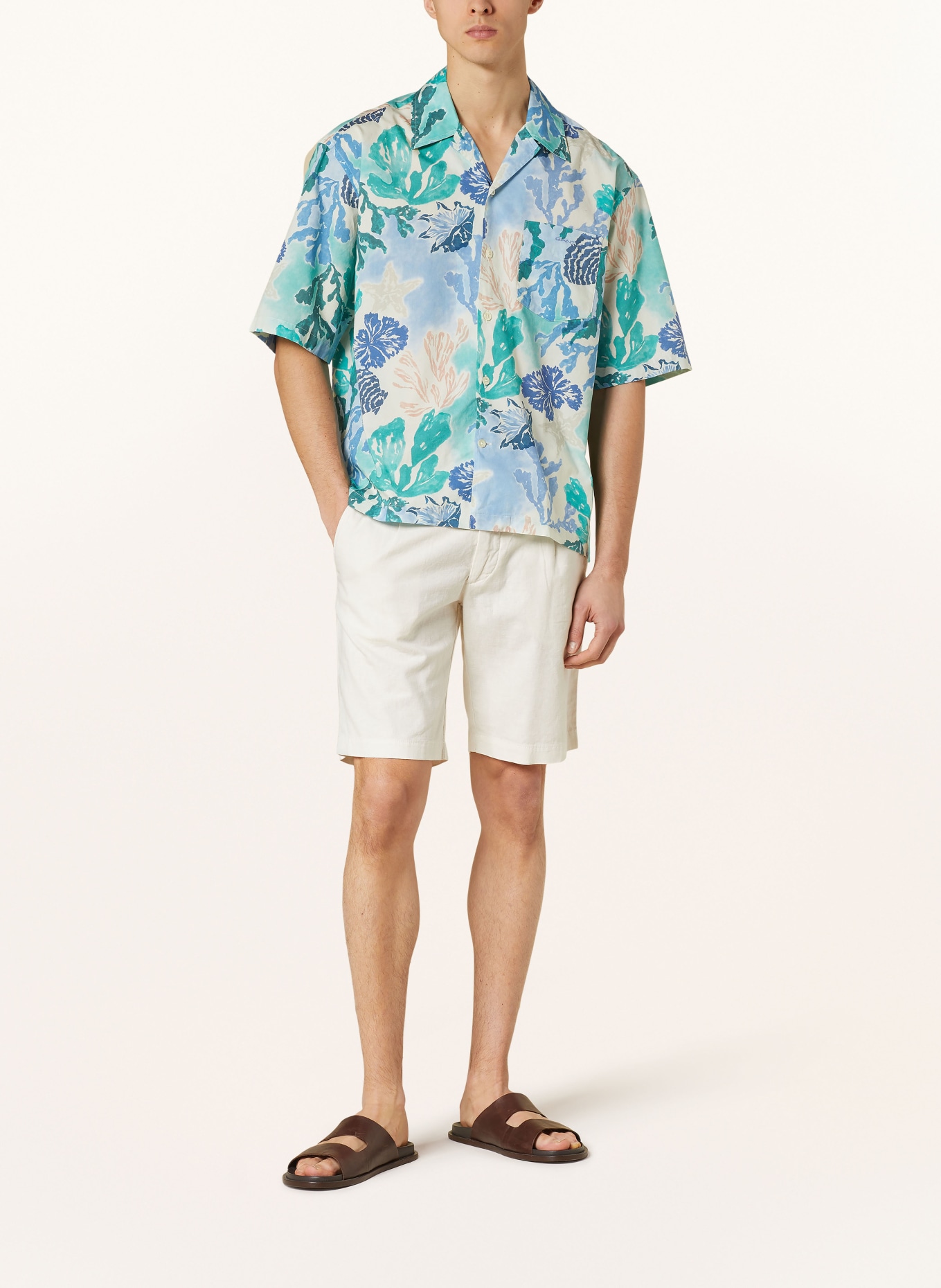 GANT Resort shirt comfort fit, Color: BLUE/ GREEN/ CREAM (Image 2)