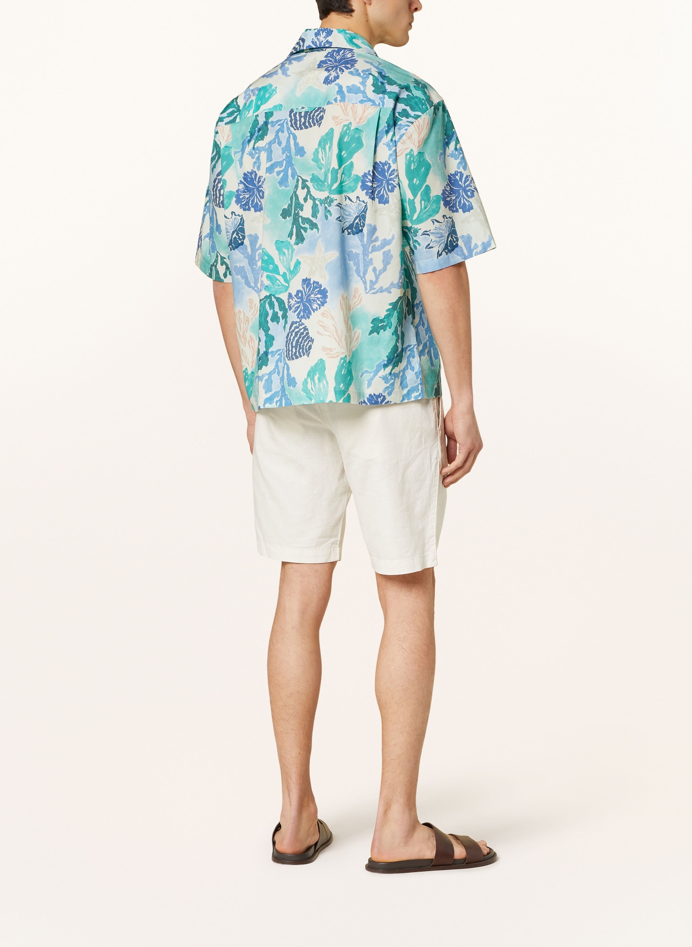 GANT Resort shirt comfort fit, Color: BLUE/ GREEN/ CREAM (Image 3)
