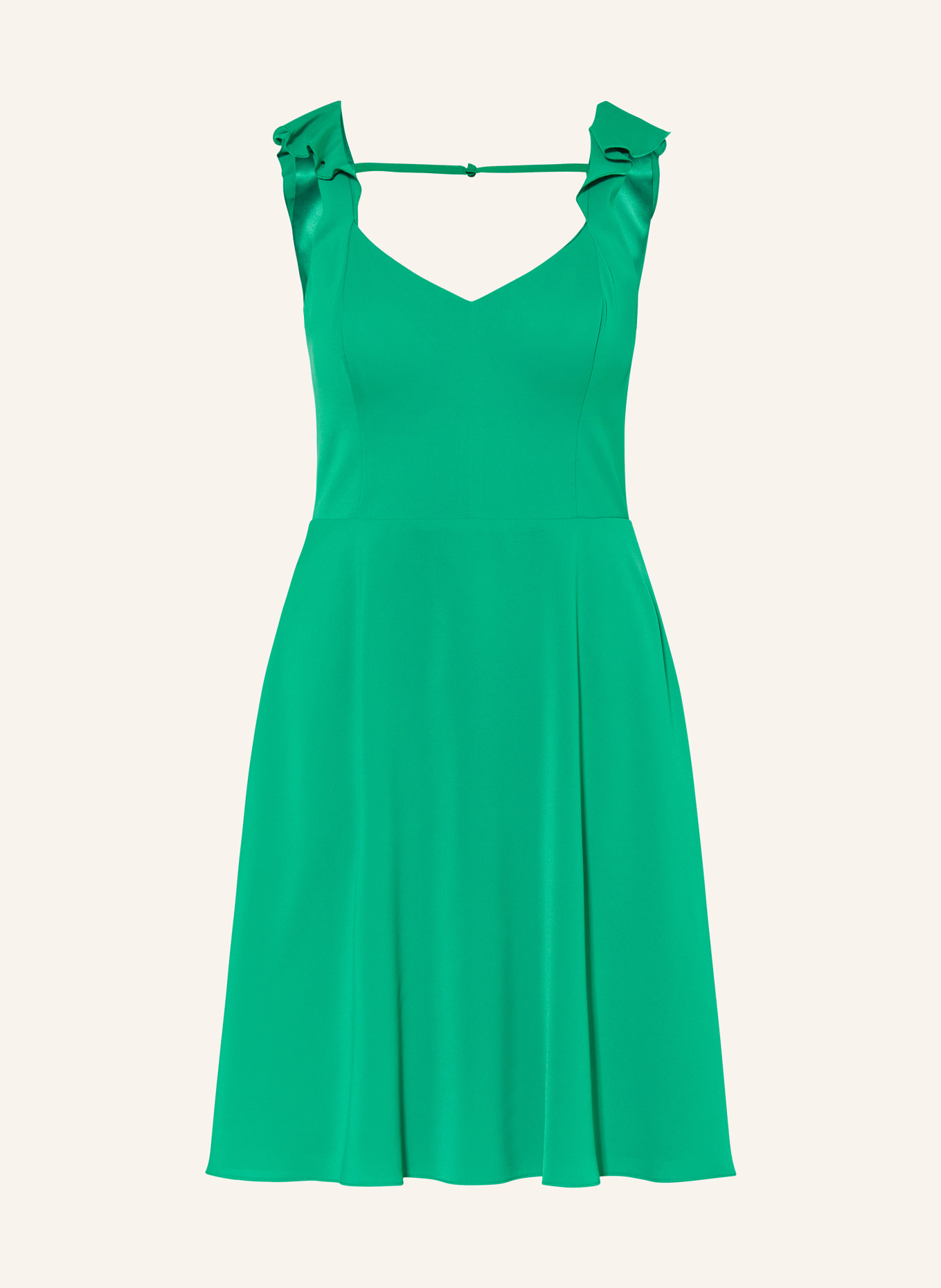 VM Vera Mont Cocktail dress with frills, Color: GREEN (Image 1)