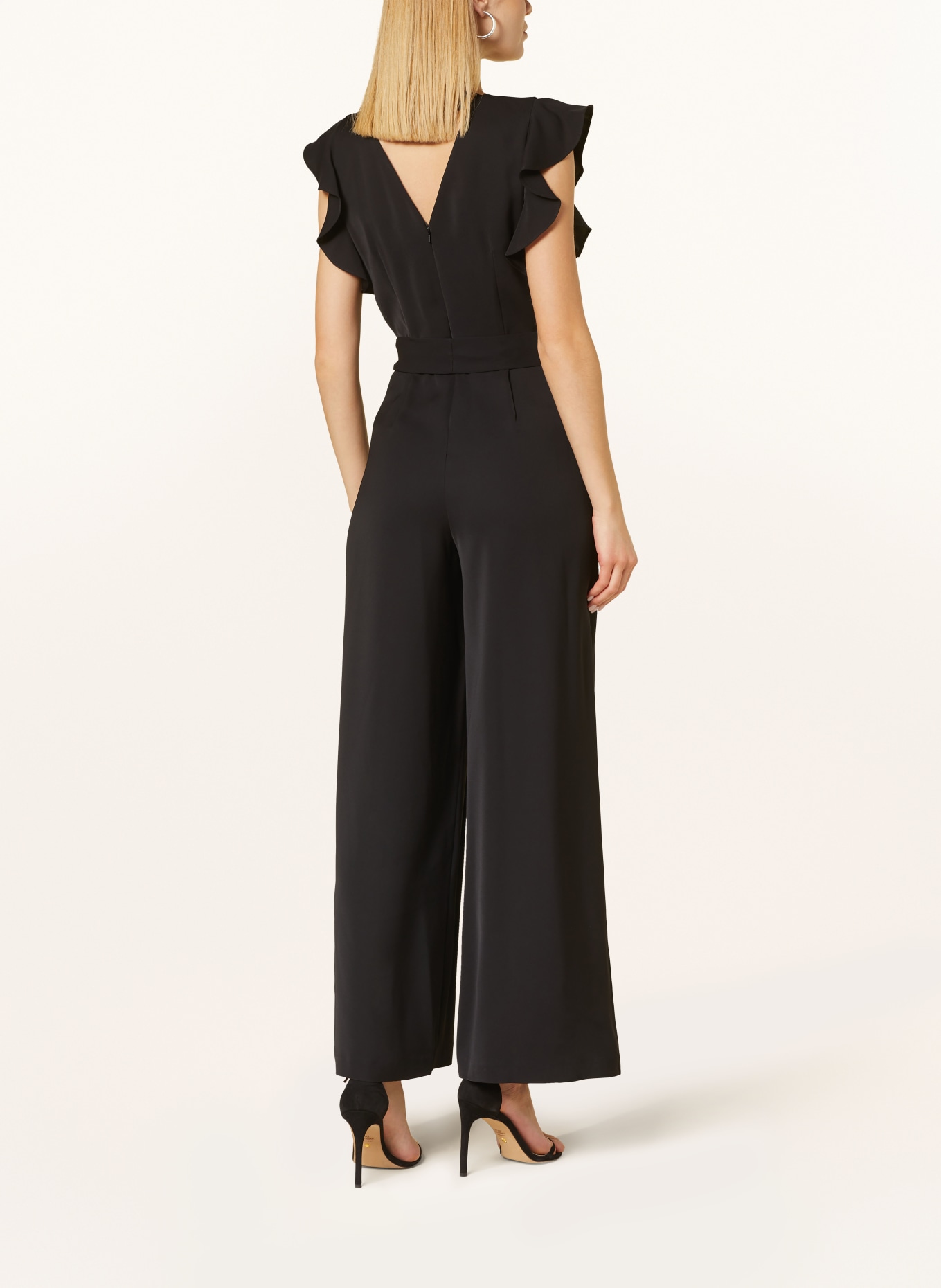 Phase Eight Jumpsuit KALLIE with frills, Color: BLACK (Image 3)