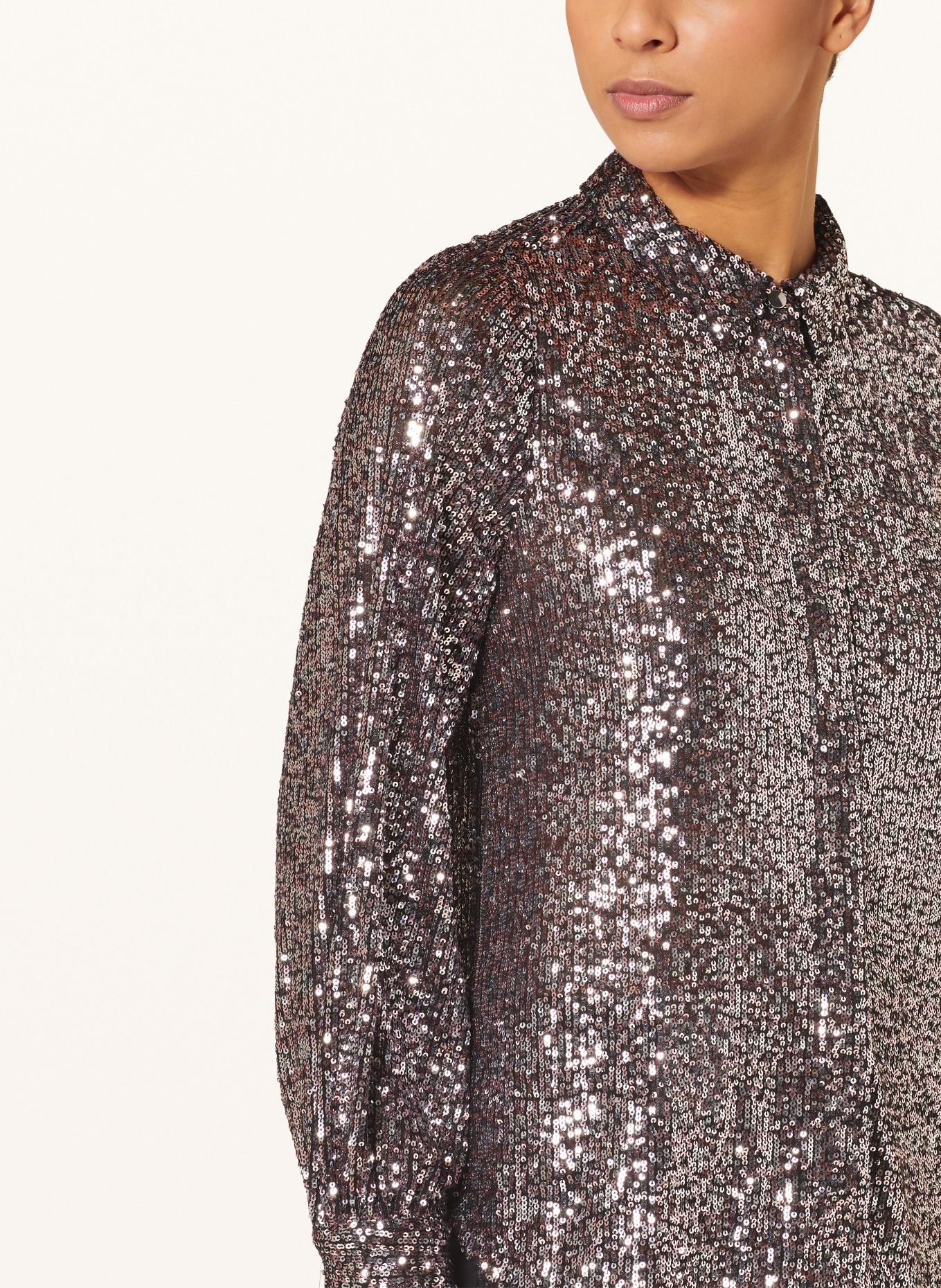 Phase Eight Shirt blouse MEDORA with sequins, Color: SILVER (Image 4)