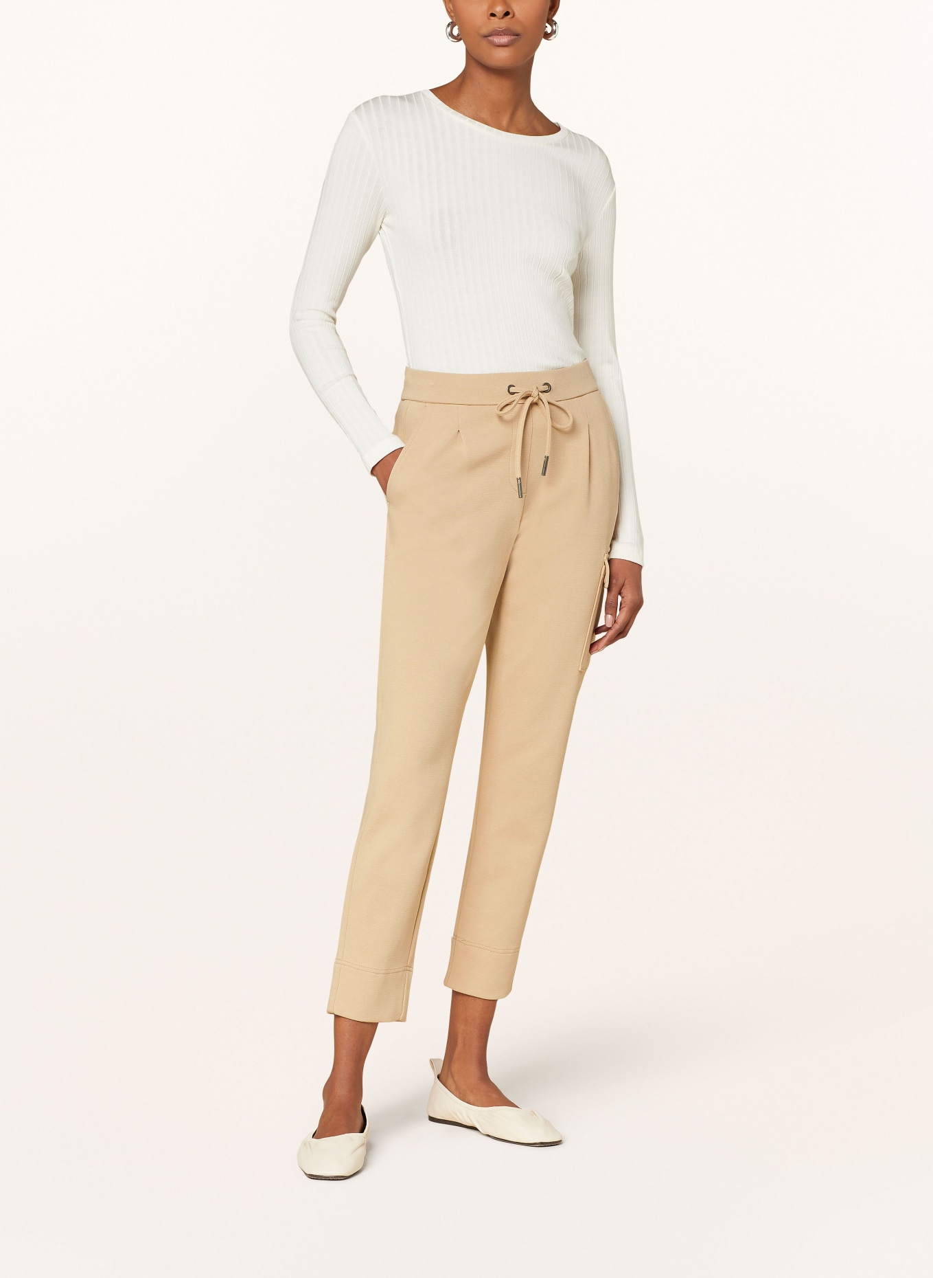 OPUS Pants ERSIMA in jogger style, Color: LIGHT BROWN (Image 2)