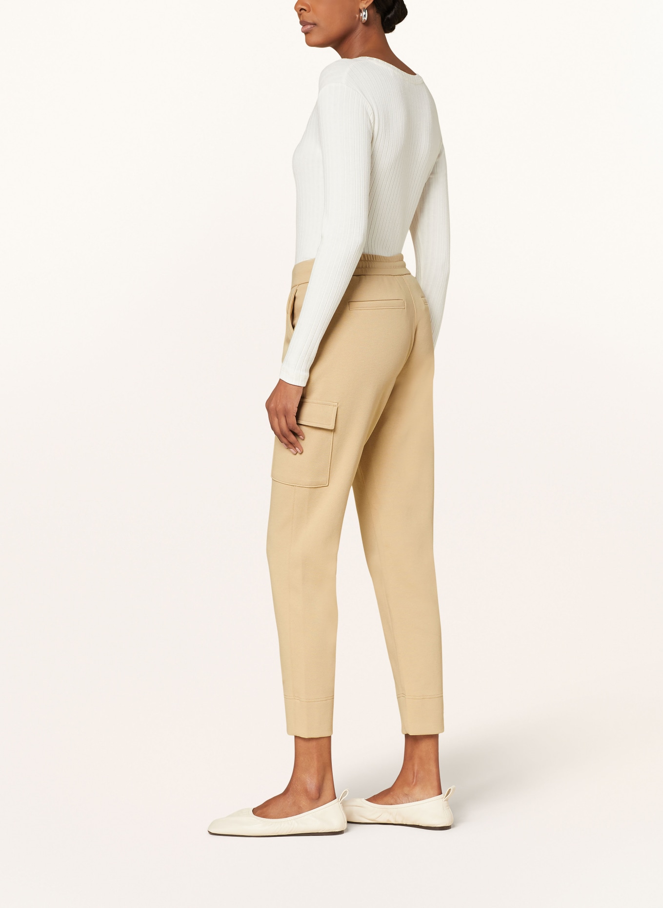 OPUS Pants ERSIMA in jogger style, Color: LIGHT BROWN (Image 4)