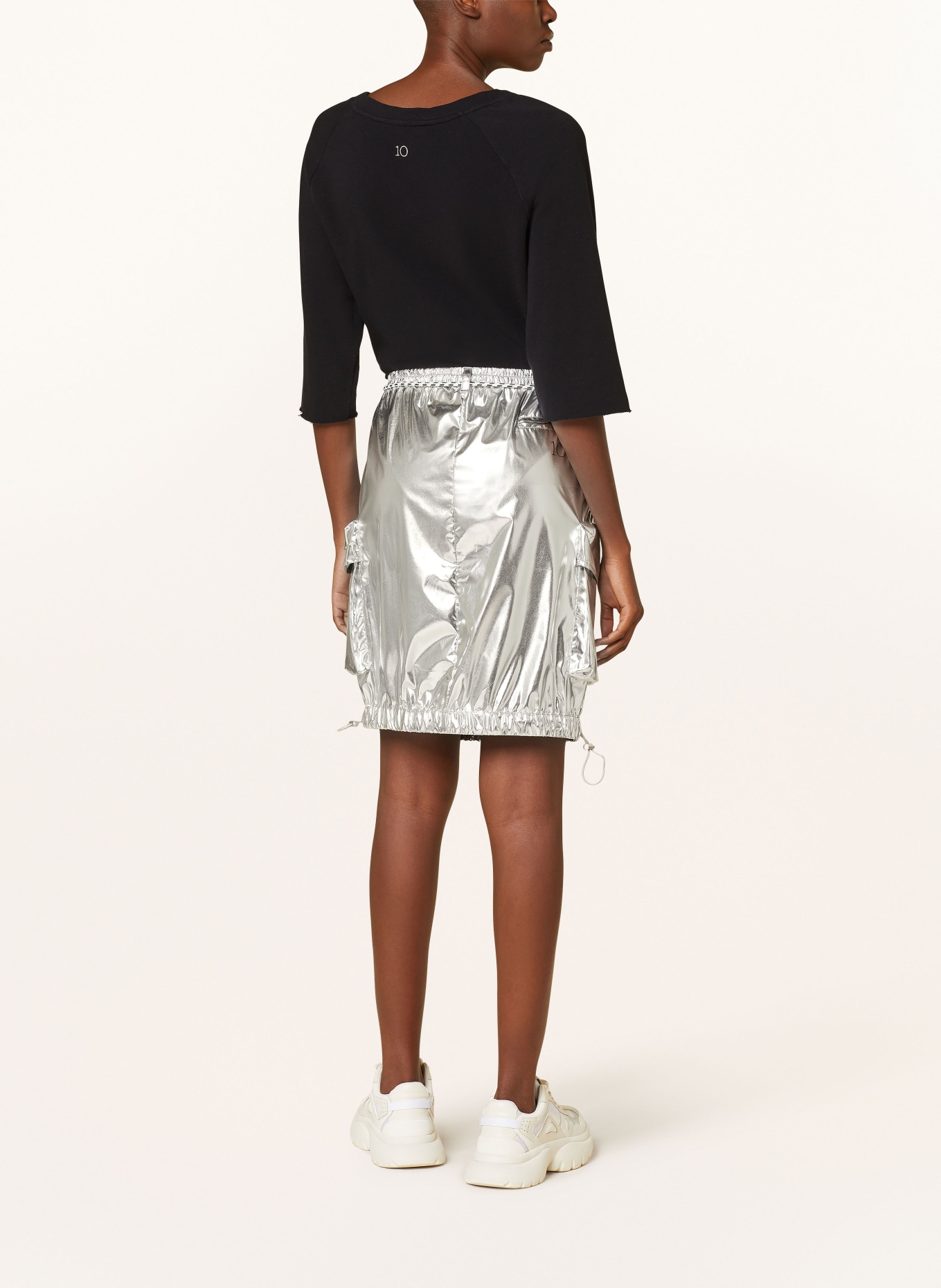 10DAYS Cargo skirt, Color: SILVER (Image 3)