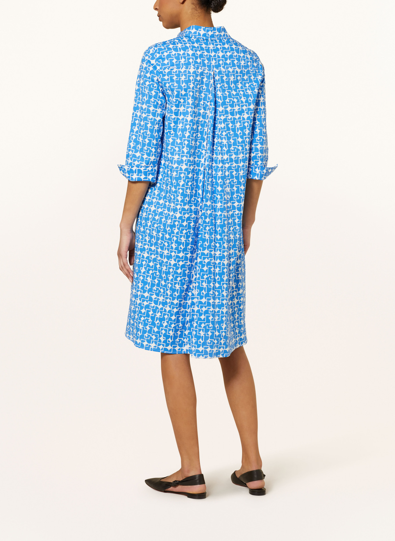 ROBE LÉGÈRE Shirt dress with 3/4 sleeves, Color: BLUE/ WHITE (Image 3)