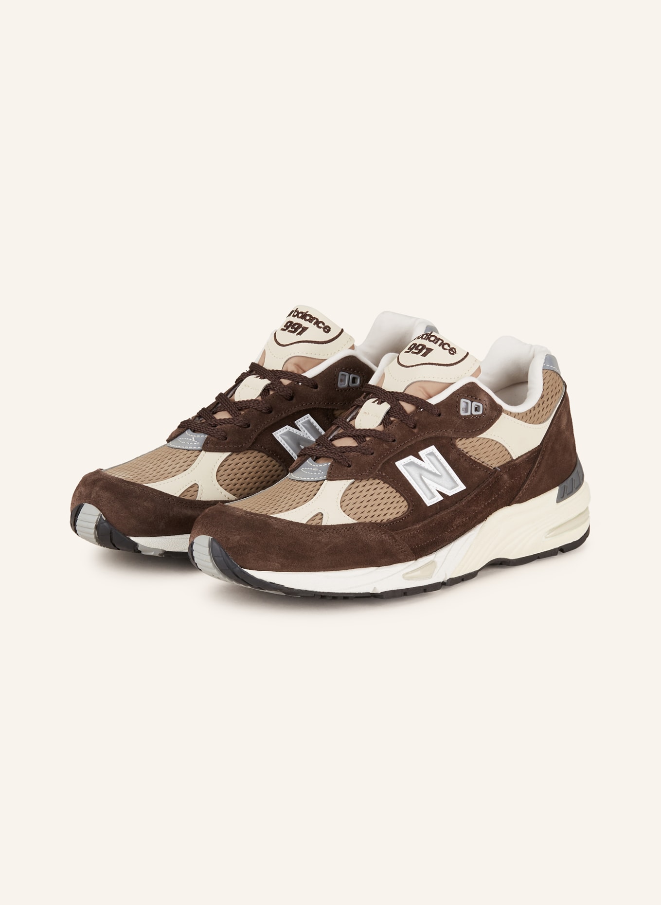 new balance Sneakers MADE IN UK 991V1, Color: BROWN/ DARK BROWN (Image 1)