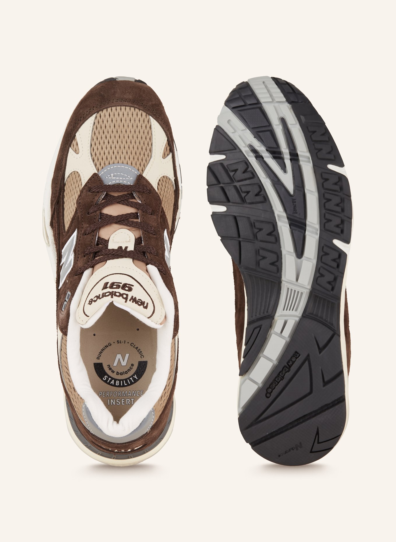 new balance Sneakers MADE IN UK 991V1, Color: BROWN/ DARK BROWN (Image 5)