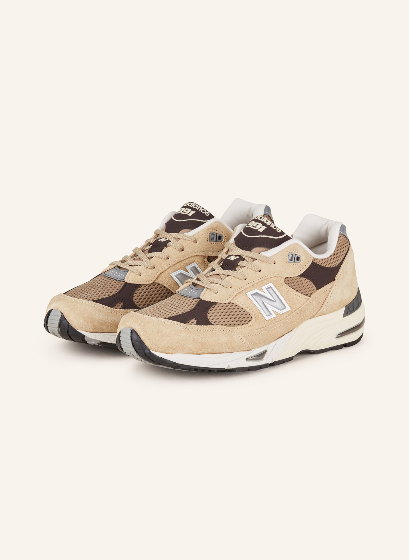 new balance Sneakers MADE IN UK 991V1, Color: BROWN/ LIGHT BROWN (Image 1)