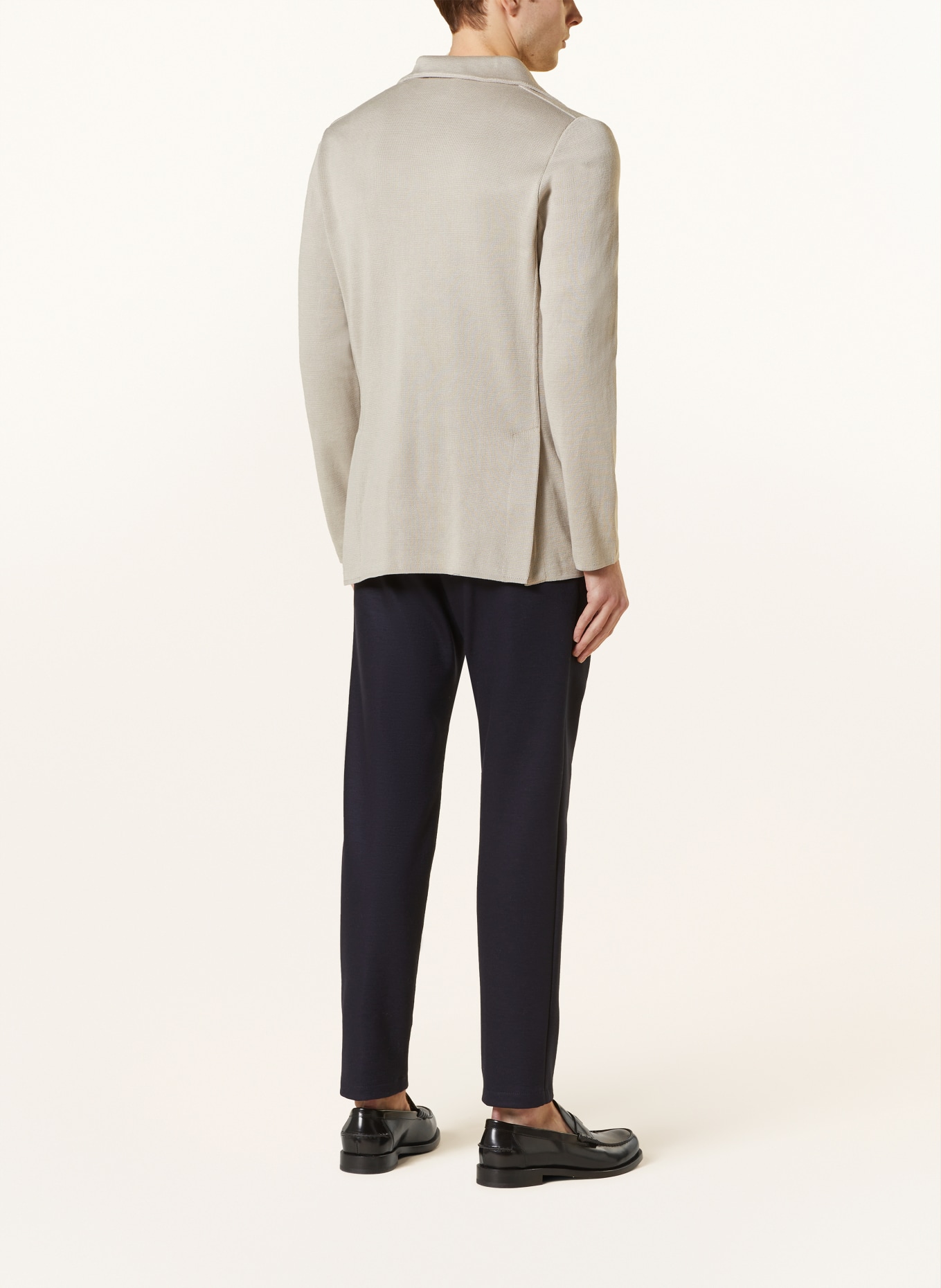 LARDINI Knit blazer slim fit, Color: BEIGE (Image 3)