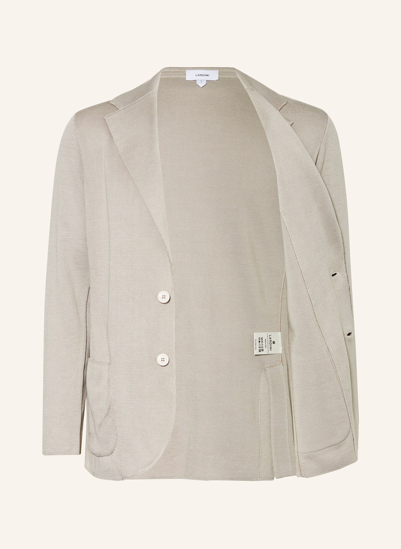 LARDINI Knit blazer slim fit, Color: BEIGE (Image 4)