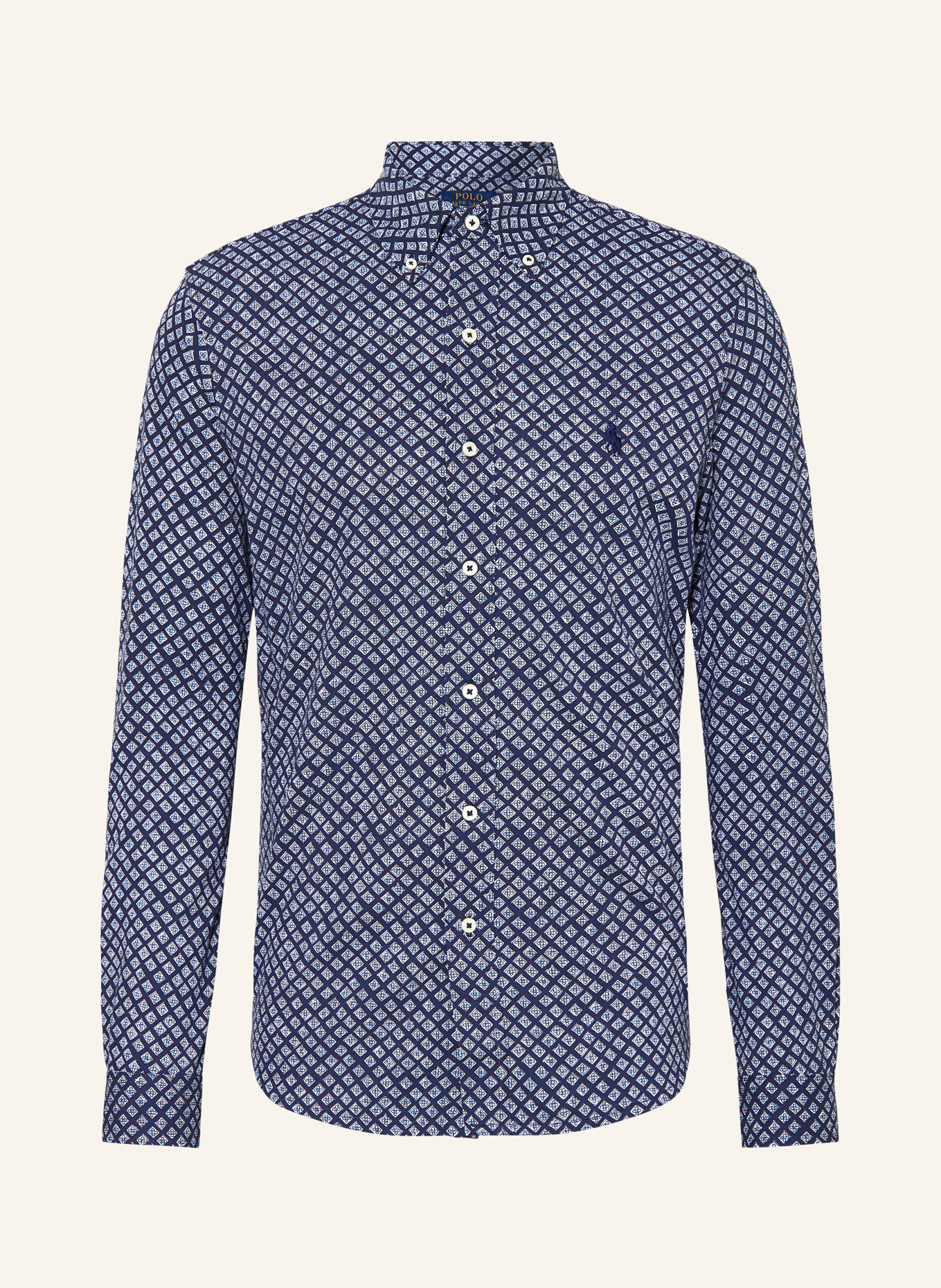 POLO RALPH LAUREN Shirt comfort fit, Color: DARK BLUE/ LIGHT BLUE/ WHITE (Image 1)