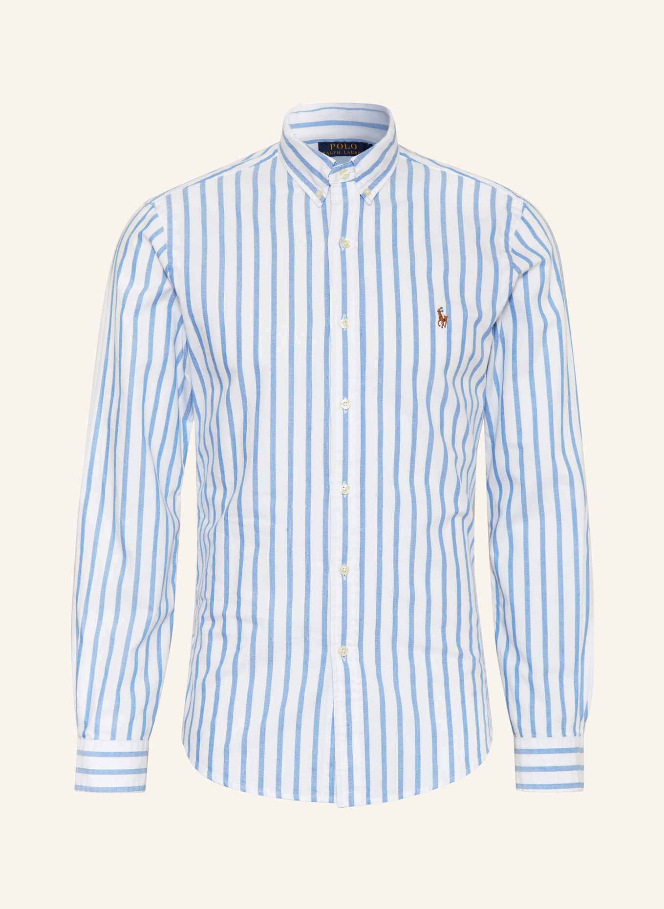 POLO RALPH LAUREN Oxfordhemd Slim Fit, Farbe: WEISS/ HELLBLAU (Bild 1)
