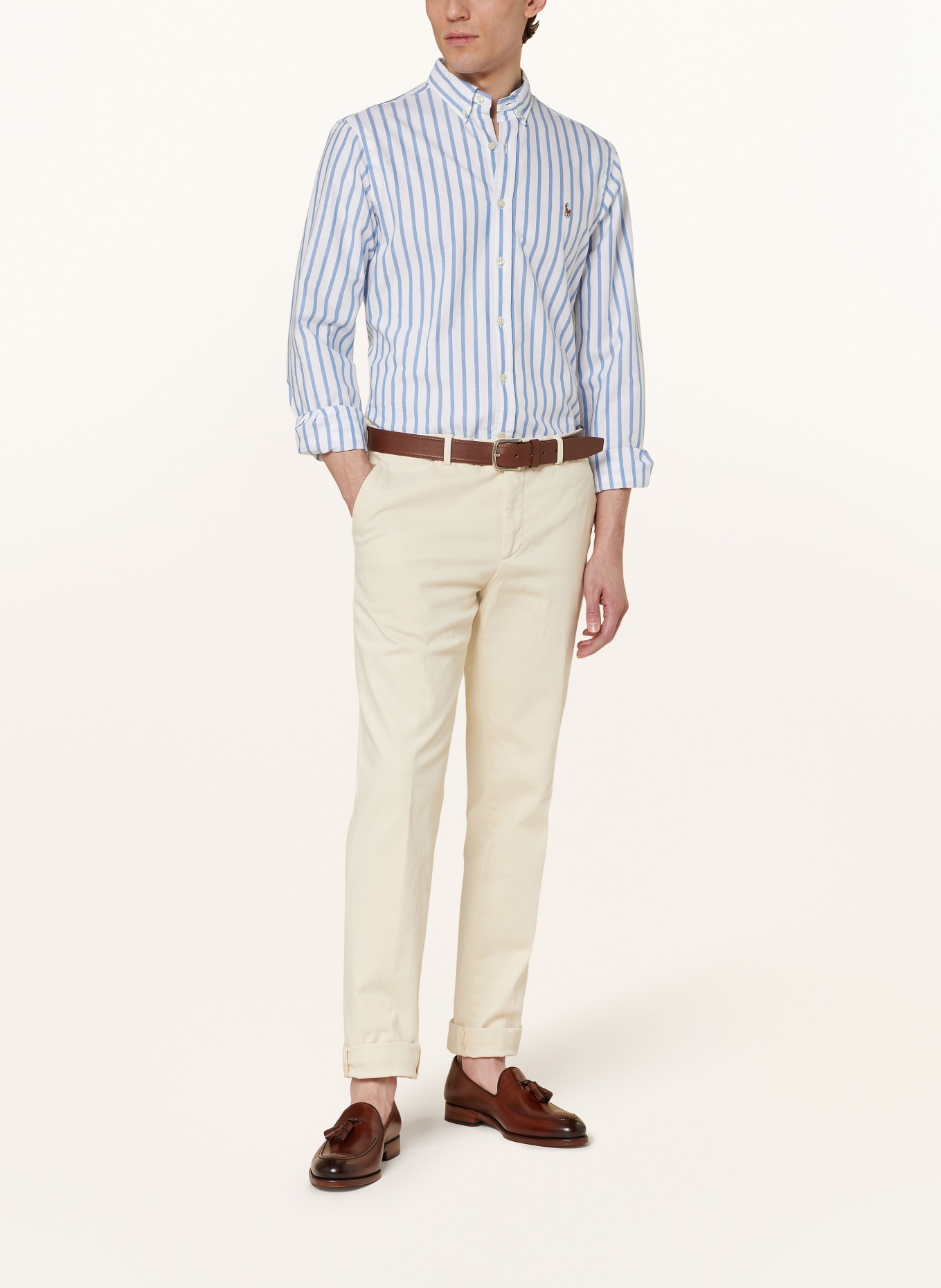 POLO RALPH LAUREN Oxford shirt slim fit, Color: WHITE/ LIGHT BLUE (Image 2)