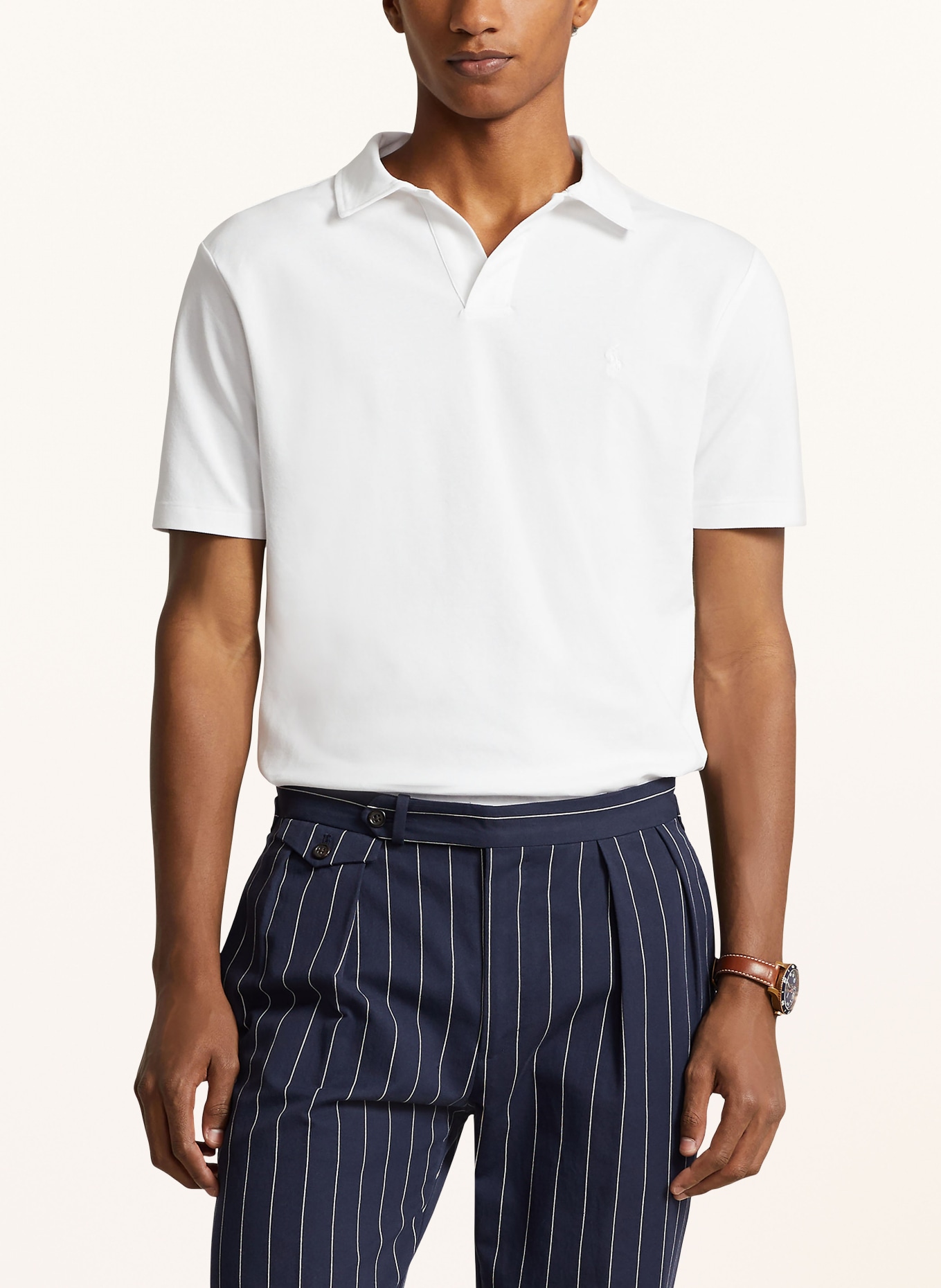 POLO RALPH LAUREN Piqué polo shirt classic fit, Color: WHITE (Image 4)