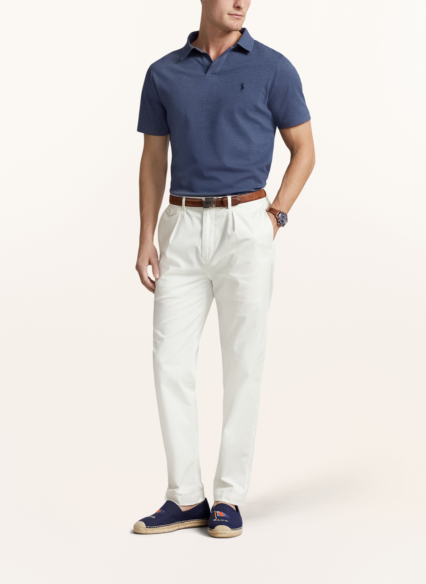 POLO RALPH LAUREN Piqué polo shirt classic fit, Color: DARK BLUE (Image 2)