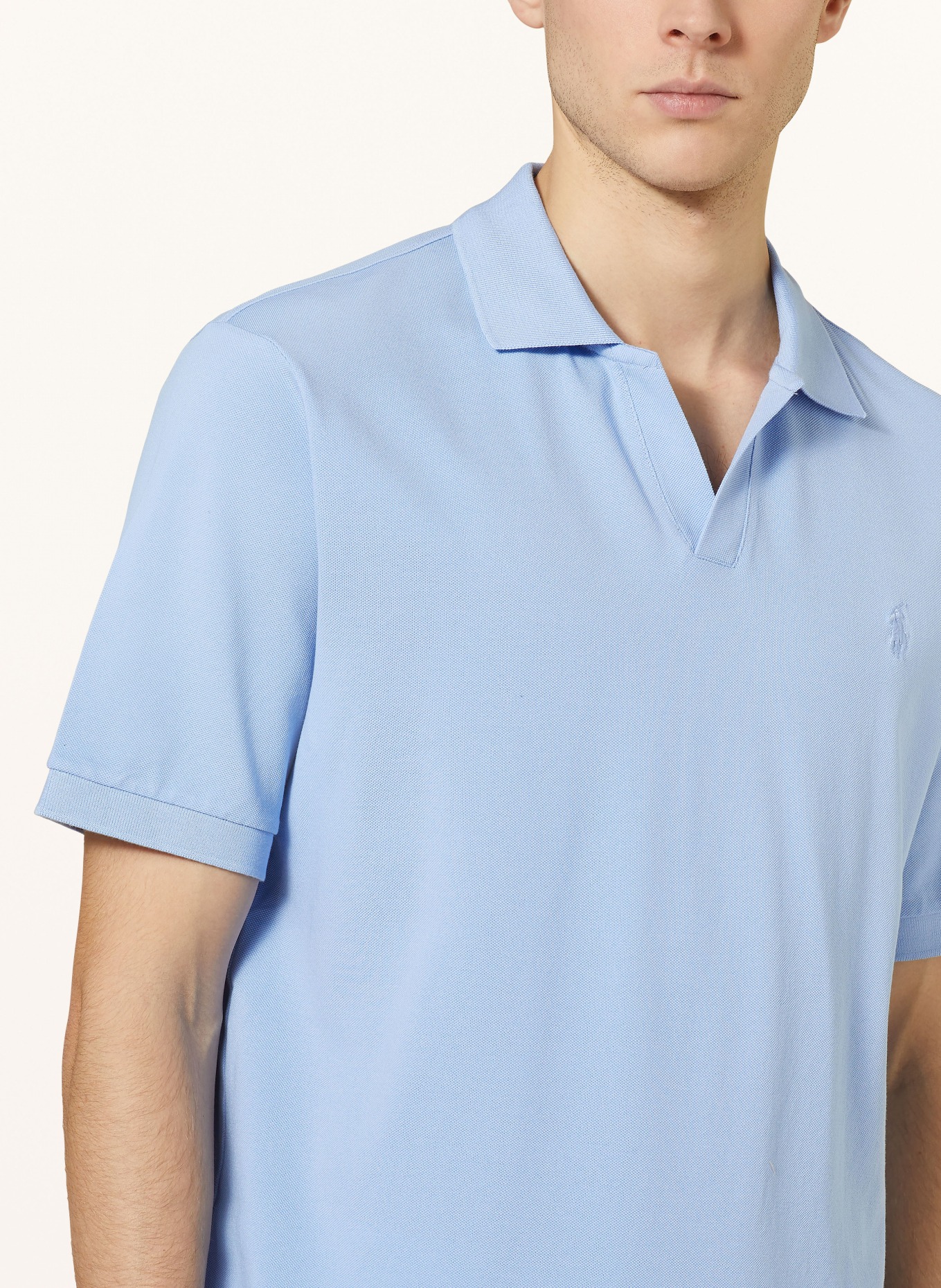 POLO RALPH LAUREN Piqué-Poloshirt Classic Fit, Farbe: HELLBLAU (Bild 4)