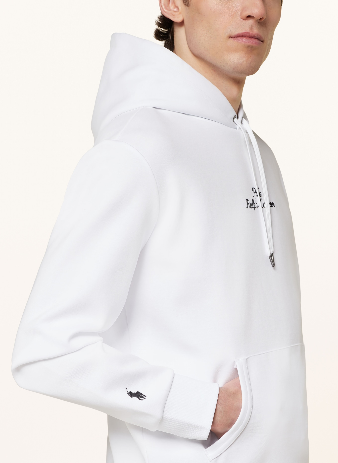 Ralph lauren hoodie white clearance