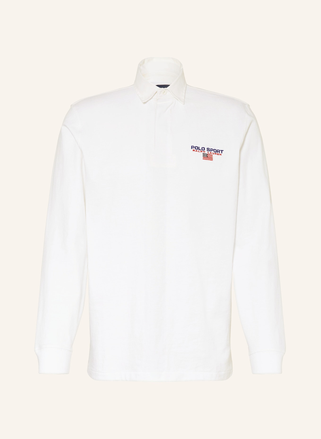 POLO SPORT Jersey-Poloshirt Classic Fit, Farbe: WEISS (Bild 1)