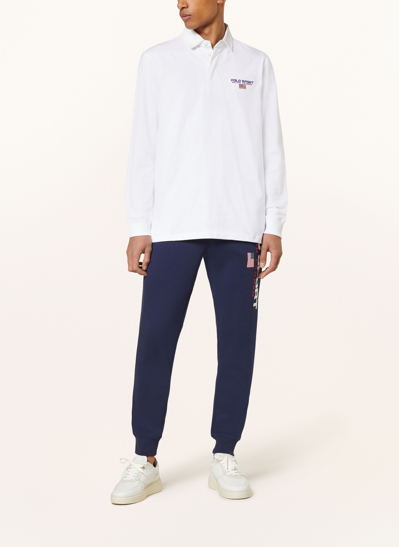 POLO SPORT Jersey-Poloshirt Classic Fit, Farbe: WEISS (Bild 2)