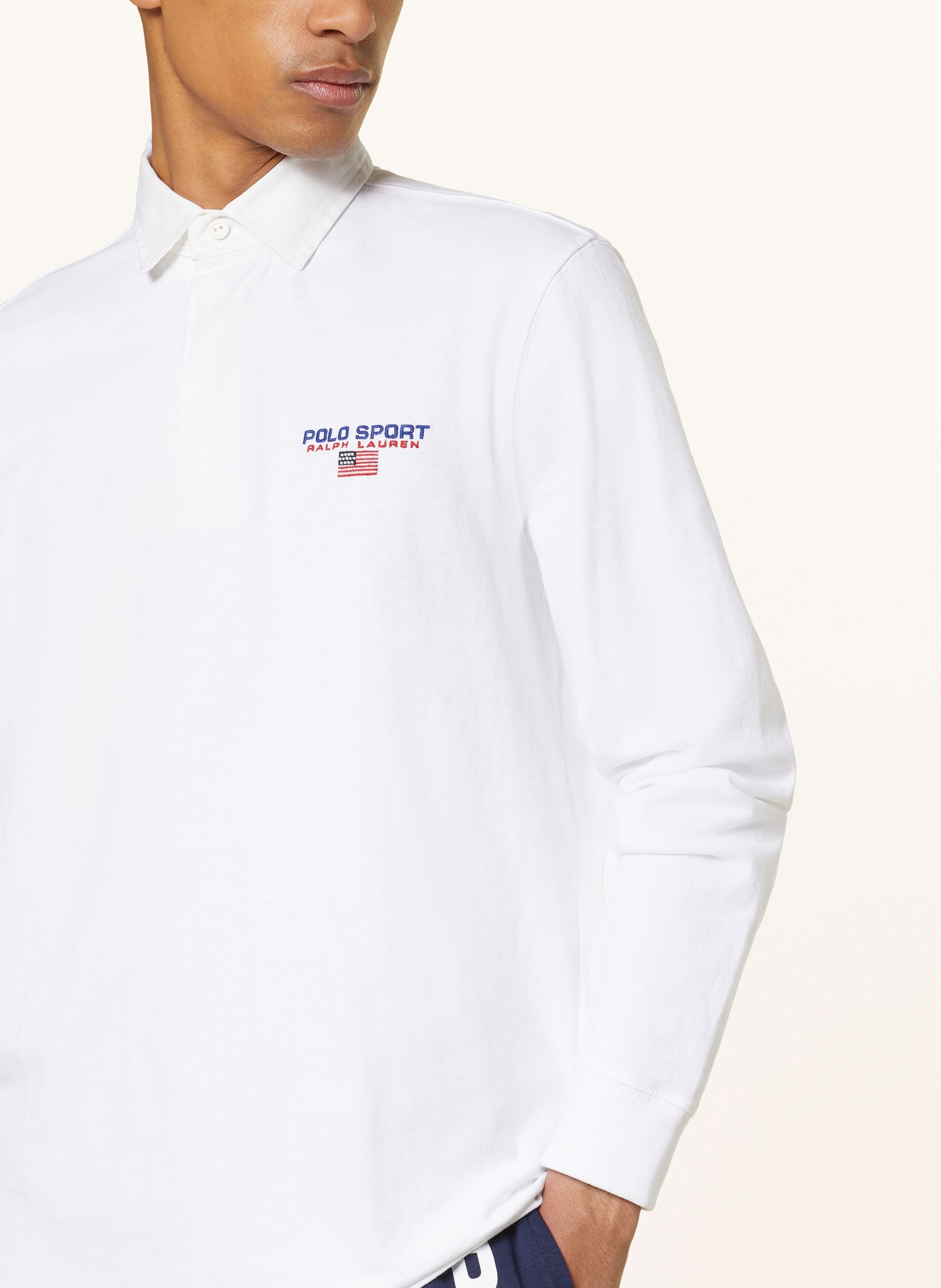 POLO SPORT Jersey-Poloshirt Classic Fit, Farbe: WEISS (Bild 4)