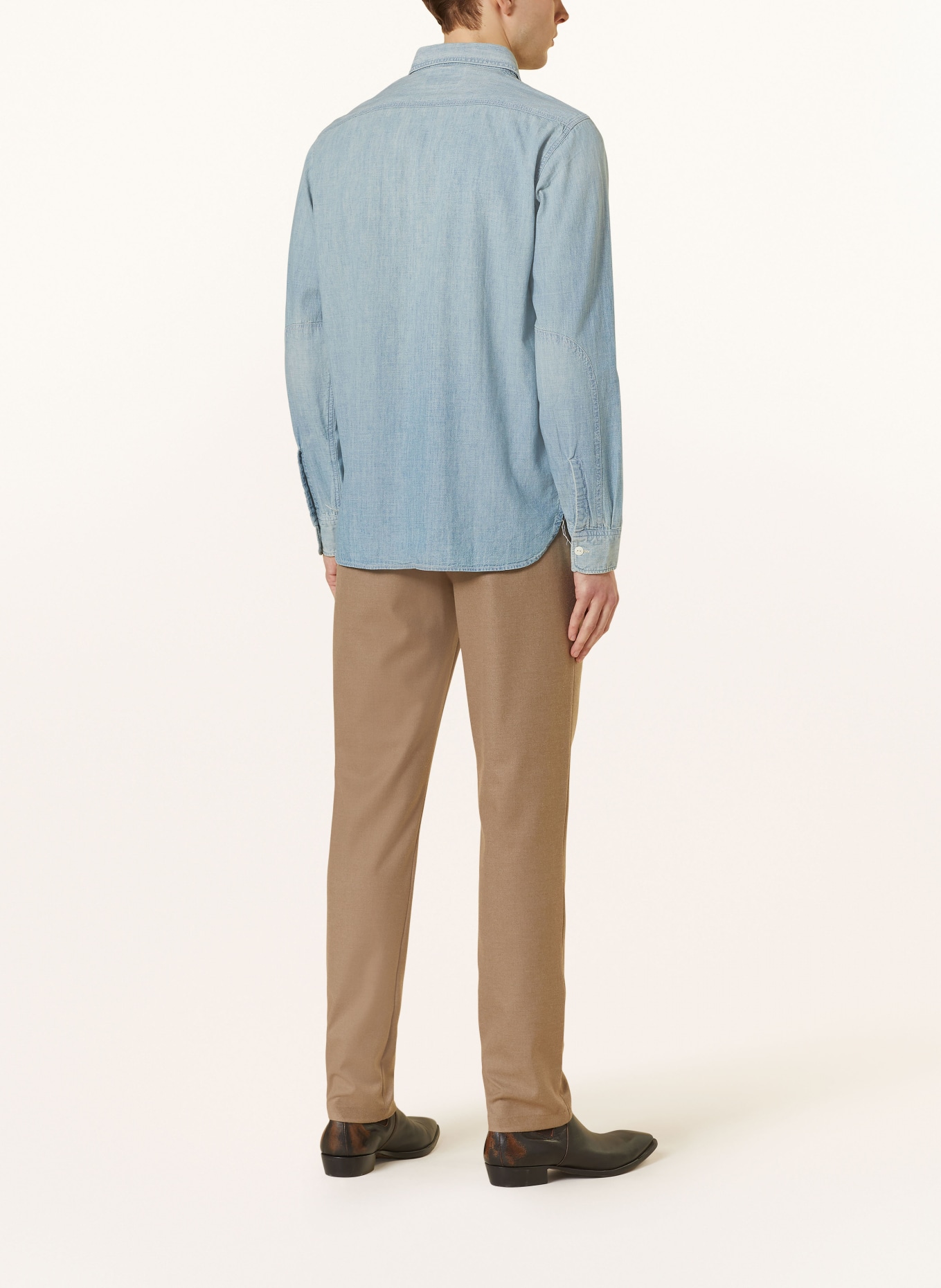 RRL Shirt regular fit in denim look, Color: LIGHT BLUE (Image 3)