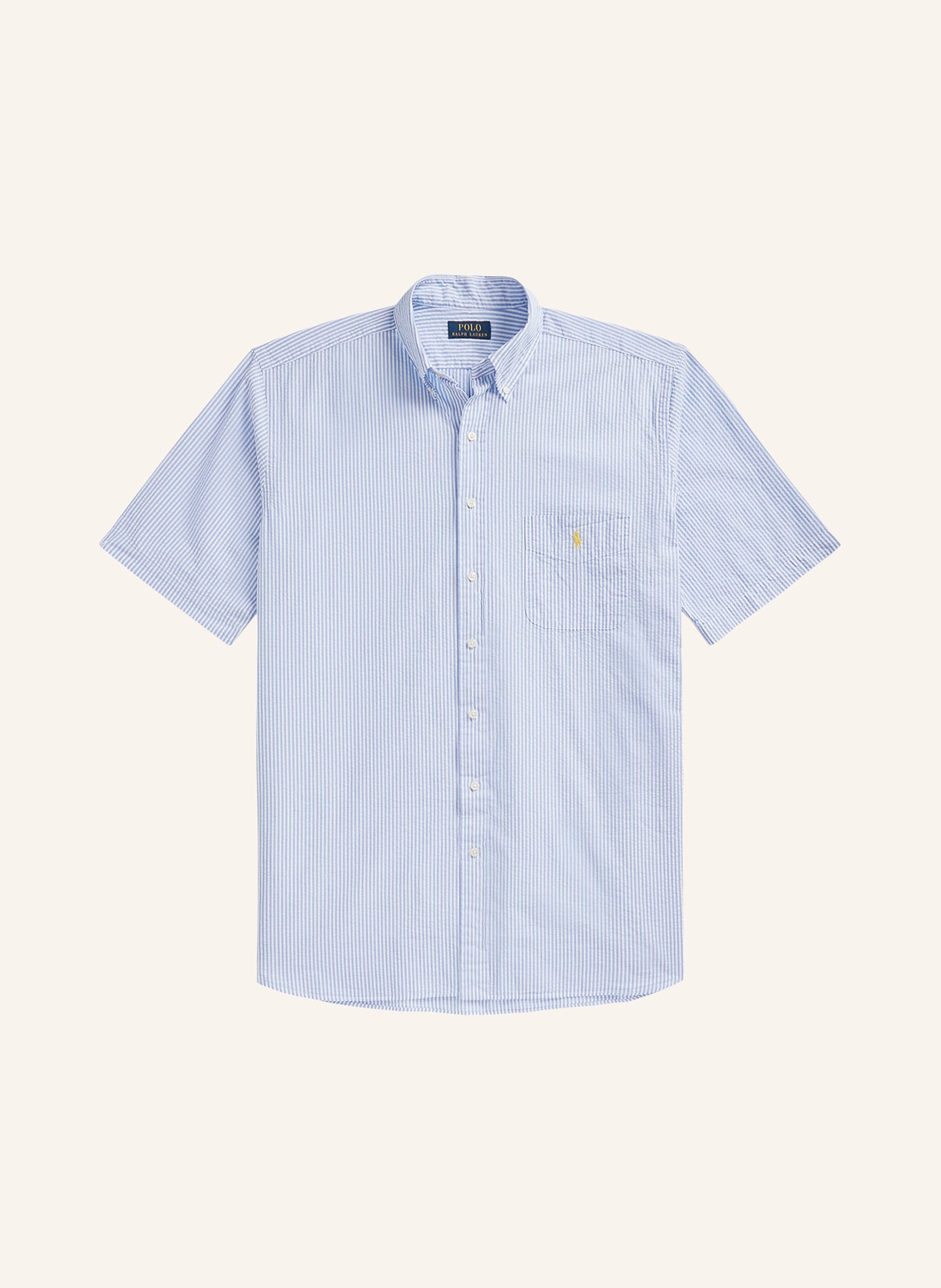POLO RALPH LAUREN Big & Tall Short sleeve shirt regular fit, Color: BLUE/ WHITE (Image 1)
