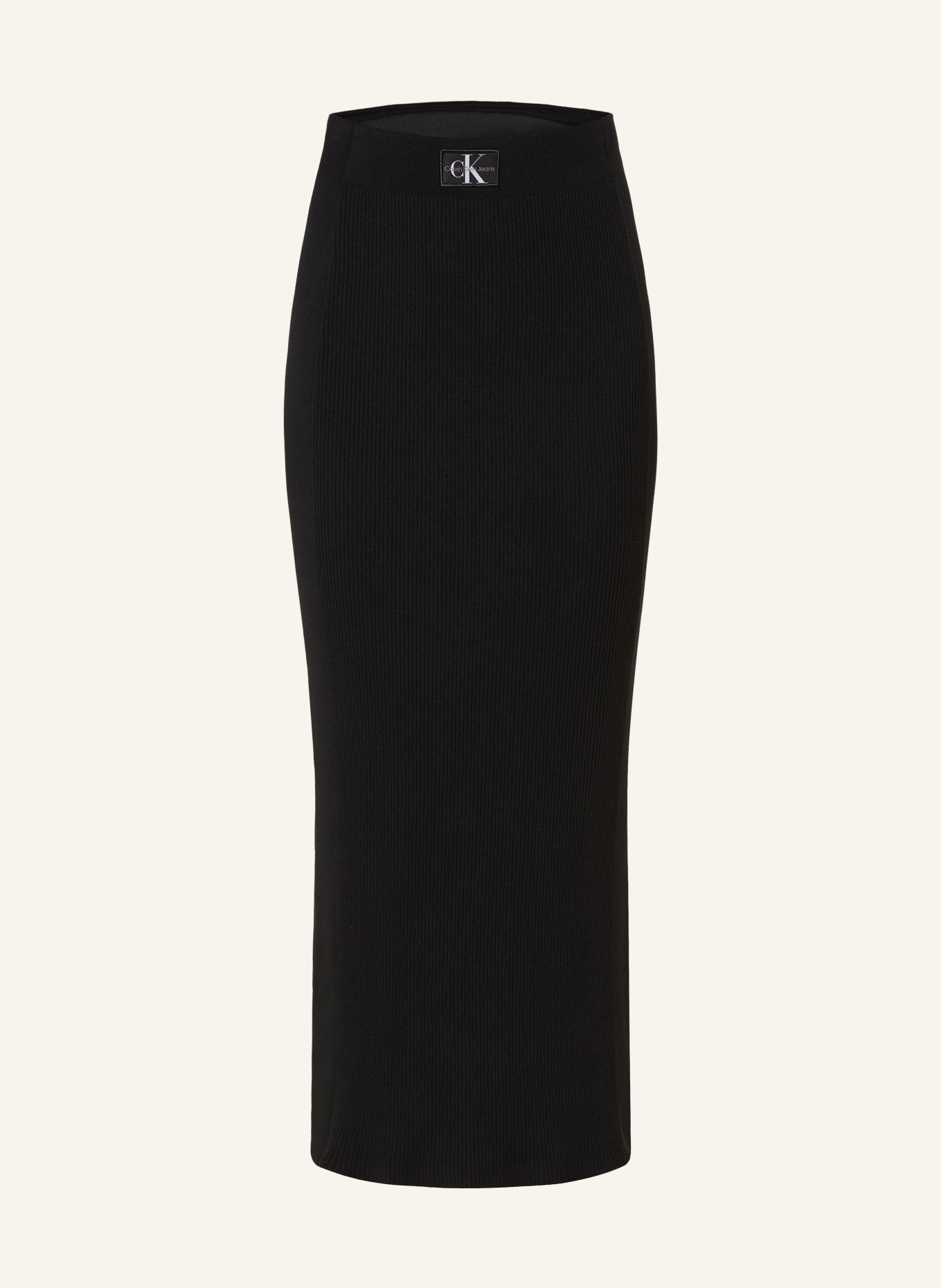 Calvin Klein Jeans Úpletová sukně, Barva: ČERNÁ (Obrázek 1)