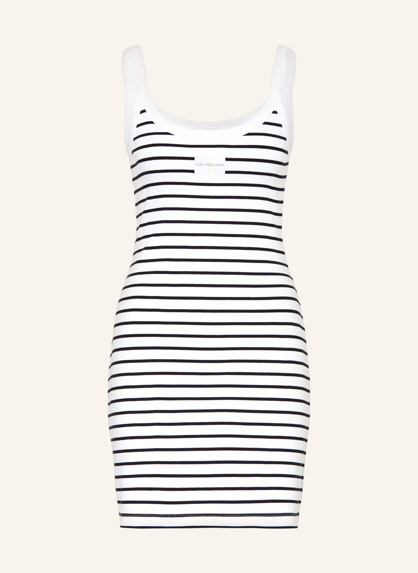 Calvin Klein Jeans Jersey dress, Color: WHITE/ BLACK (Image 1)