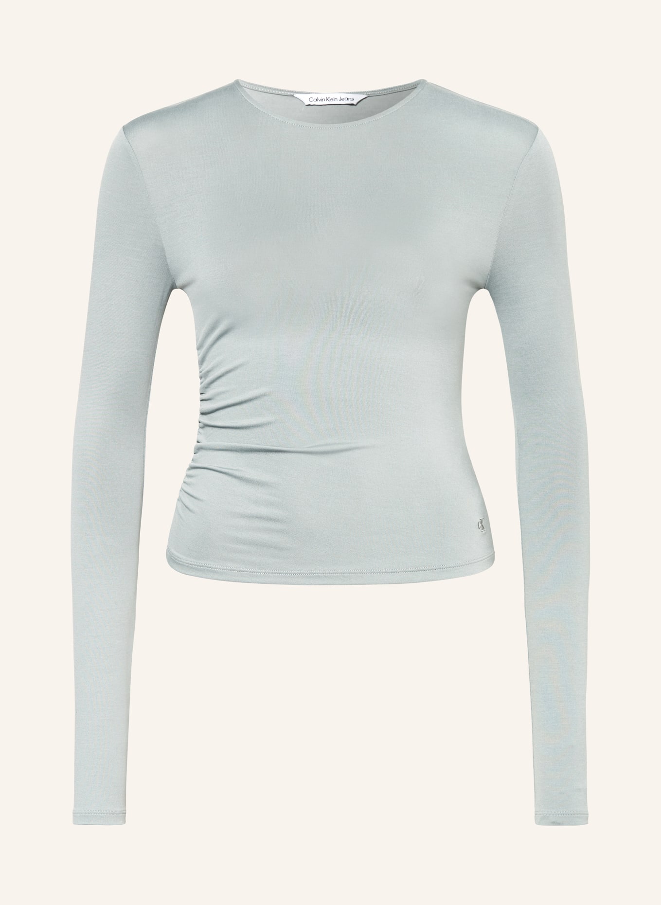 Calvin Klein Jeans Koszulka z długim rękawem, Kolor: JASNOZIELONY (Obrazek 1)