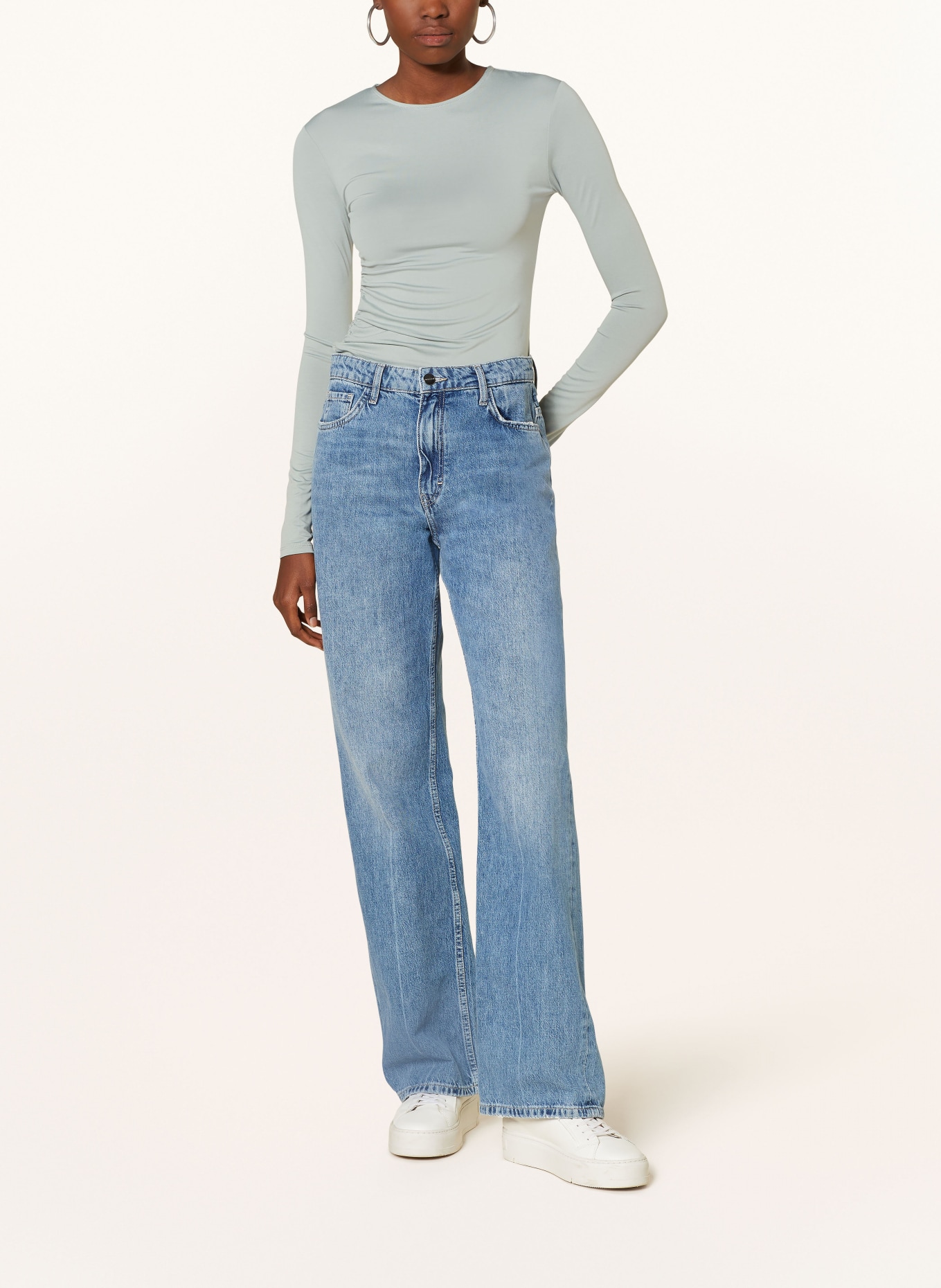 Calvin Klein Jeans Long sleeve shirt, Color: LIGHT GREEN (Image 2)