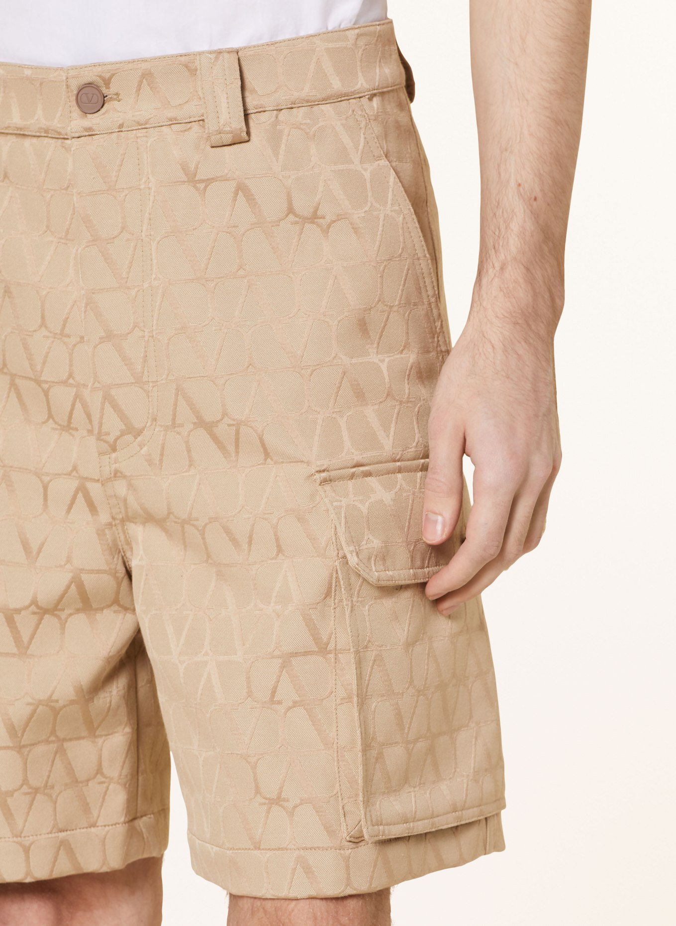 VALENTINO Cargo shorts, Color: BEIGE (Image 5)