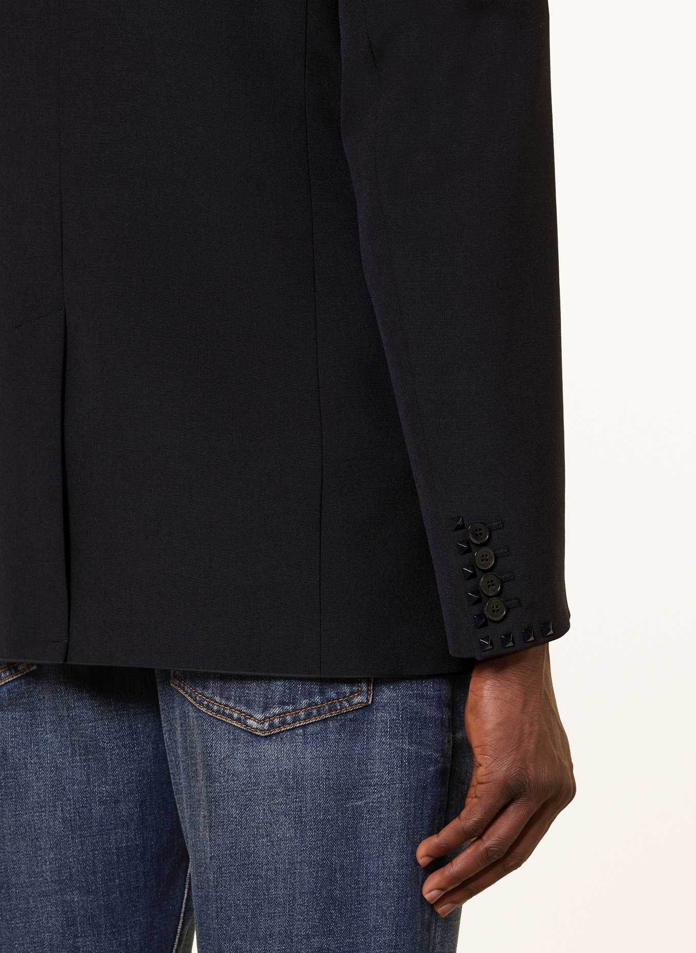 VALENTINO Tailored jacket extra slim fit with rivets, Color: DARK BLUE (Image 6)