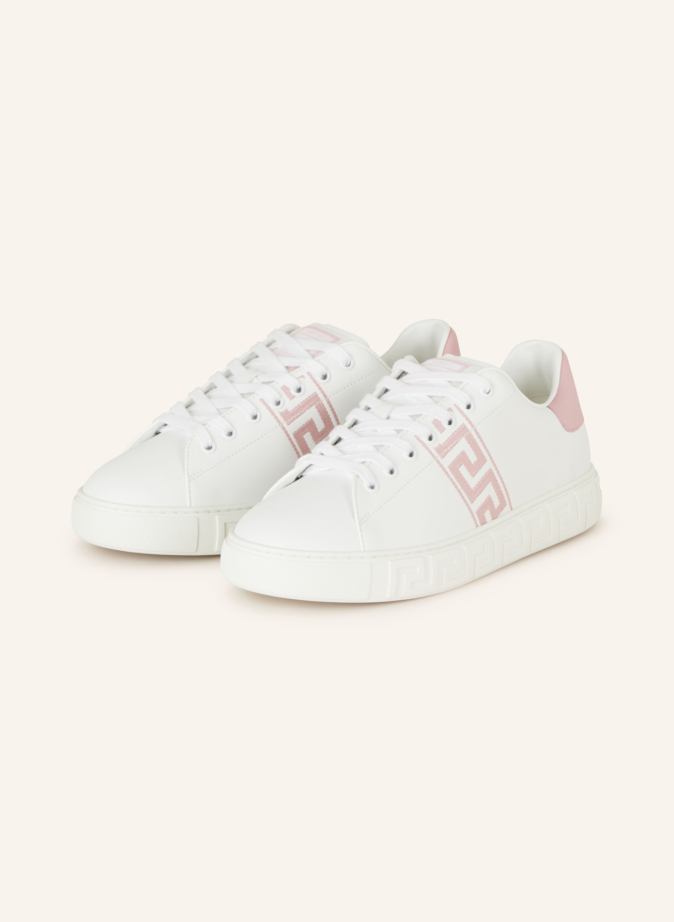 VERSACE Sneakers, Color: WHITE/ ROSE (Image 1)