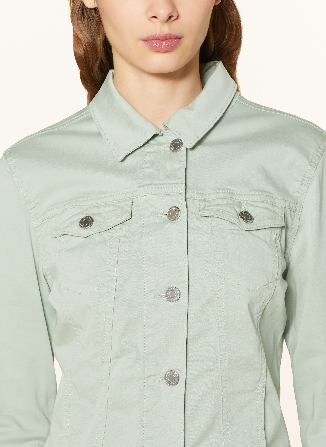mavi Denim jacket DAISY, Color: LIGHT GREEN (Image 4)