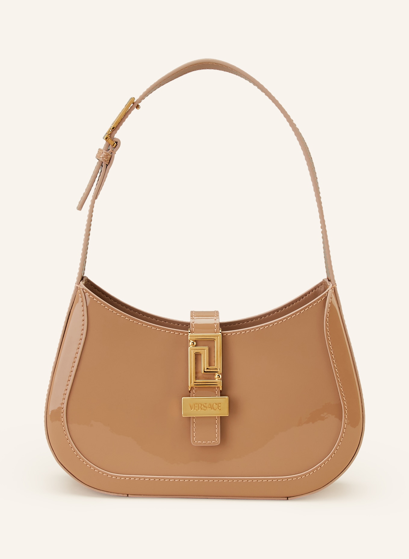 VERSACE Hobo bag GRECA SMALL, Color: BEIGE (Image 1)