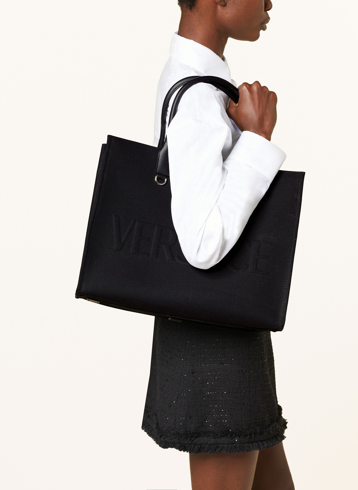 VERSACE Shopper LA MEDUSA LARGE, Color: BLACK (Image 4)